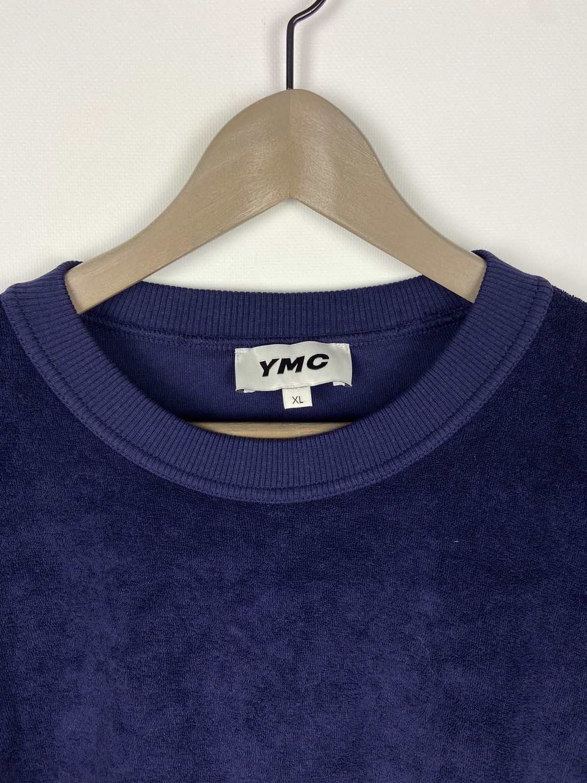 YMC YMC Daisy Terry Towelling Crew Sweatshirt Mens Blue Sz XL Size US XL / EU 56 / 4 - 3 Thumbnail