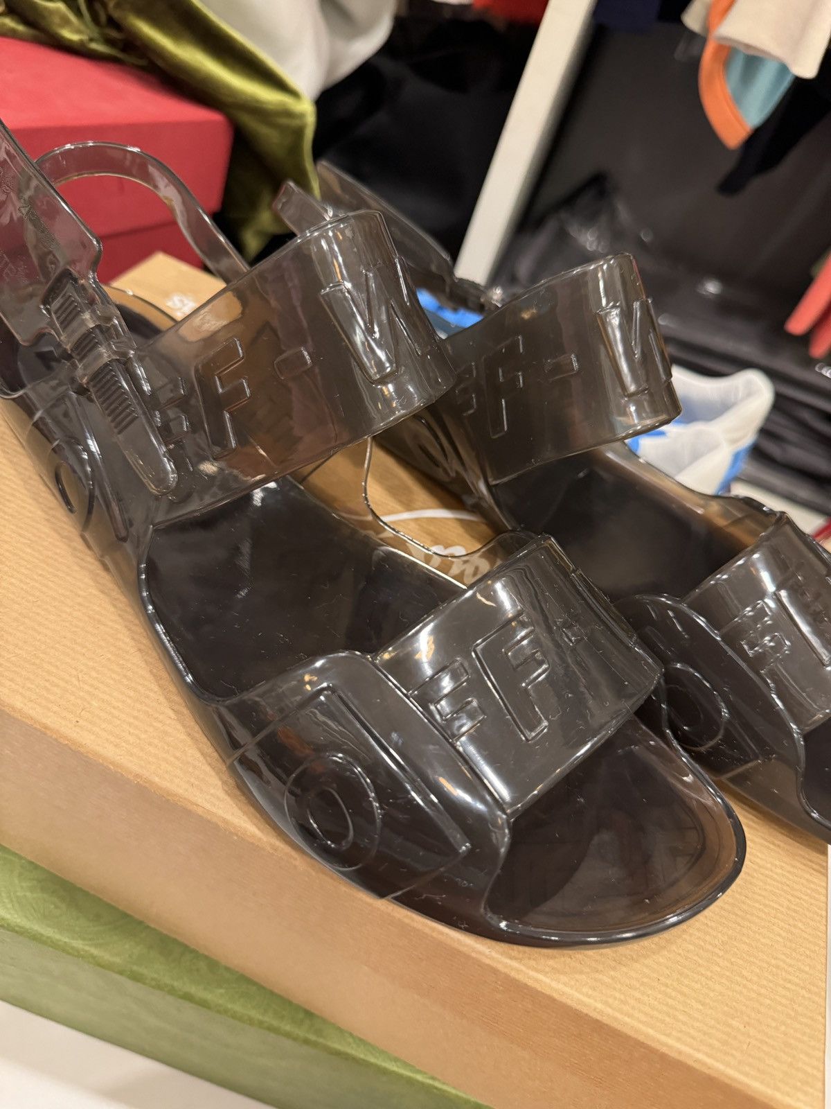 Off-White Off White Flat Jelly Sandals Size US 11 / IT 41 - 1 Thumbnail