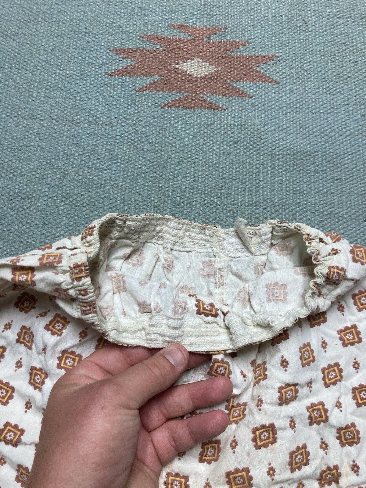 Vintage 50s men’s boxer shorts broadcloth cotton distressed Small Size 26" / US 2 / IT 38 - 5 Thumbnail