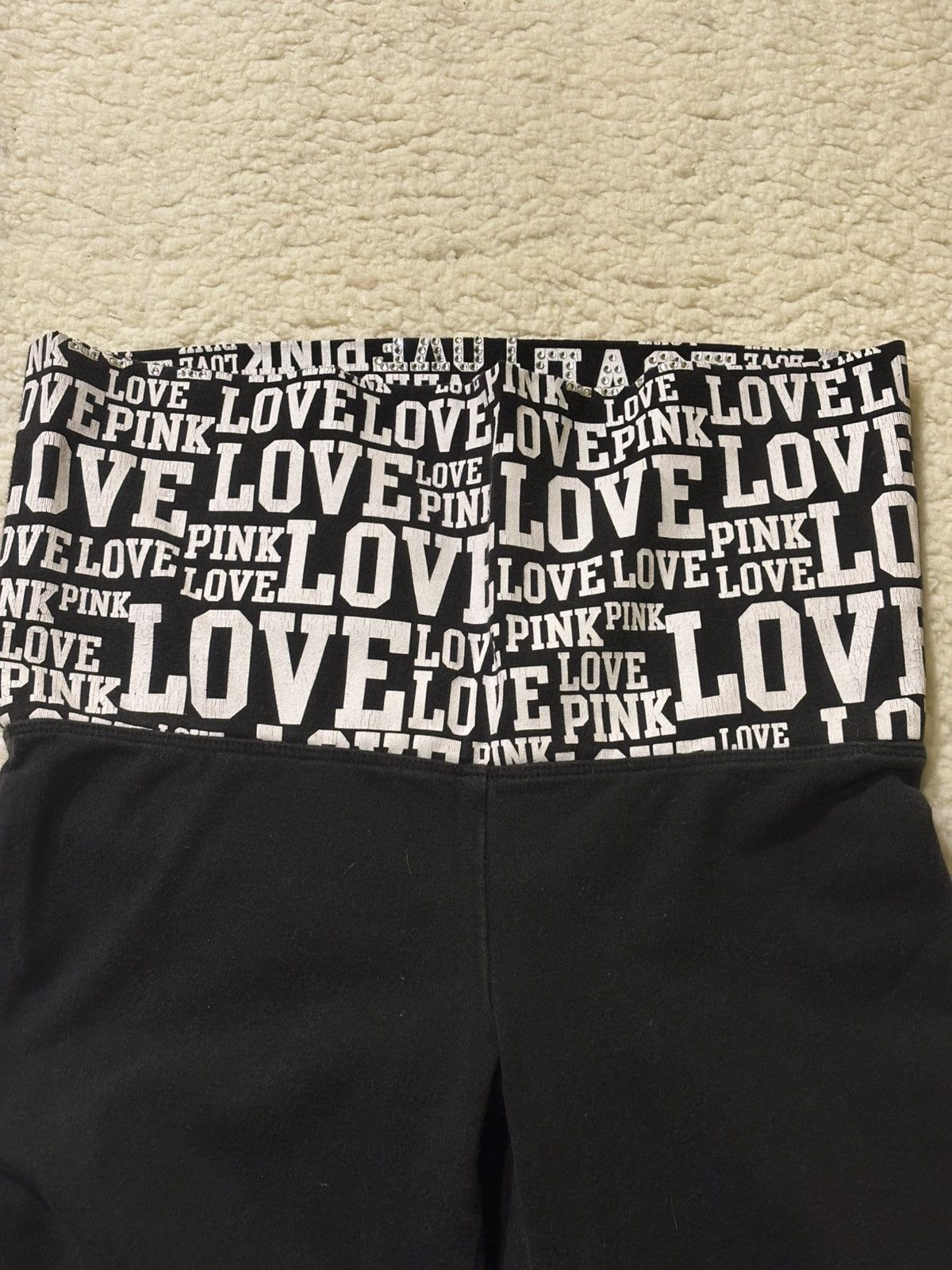 Pink Pink fold over waistband yoga pants1850 Size 24" / US 00 / IT 34 - 7 Thumbnail