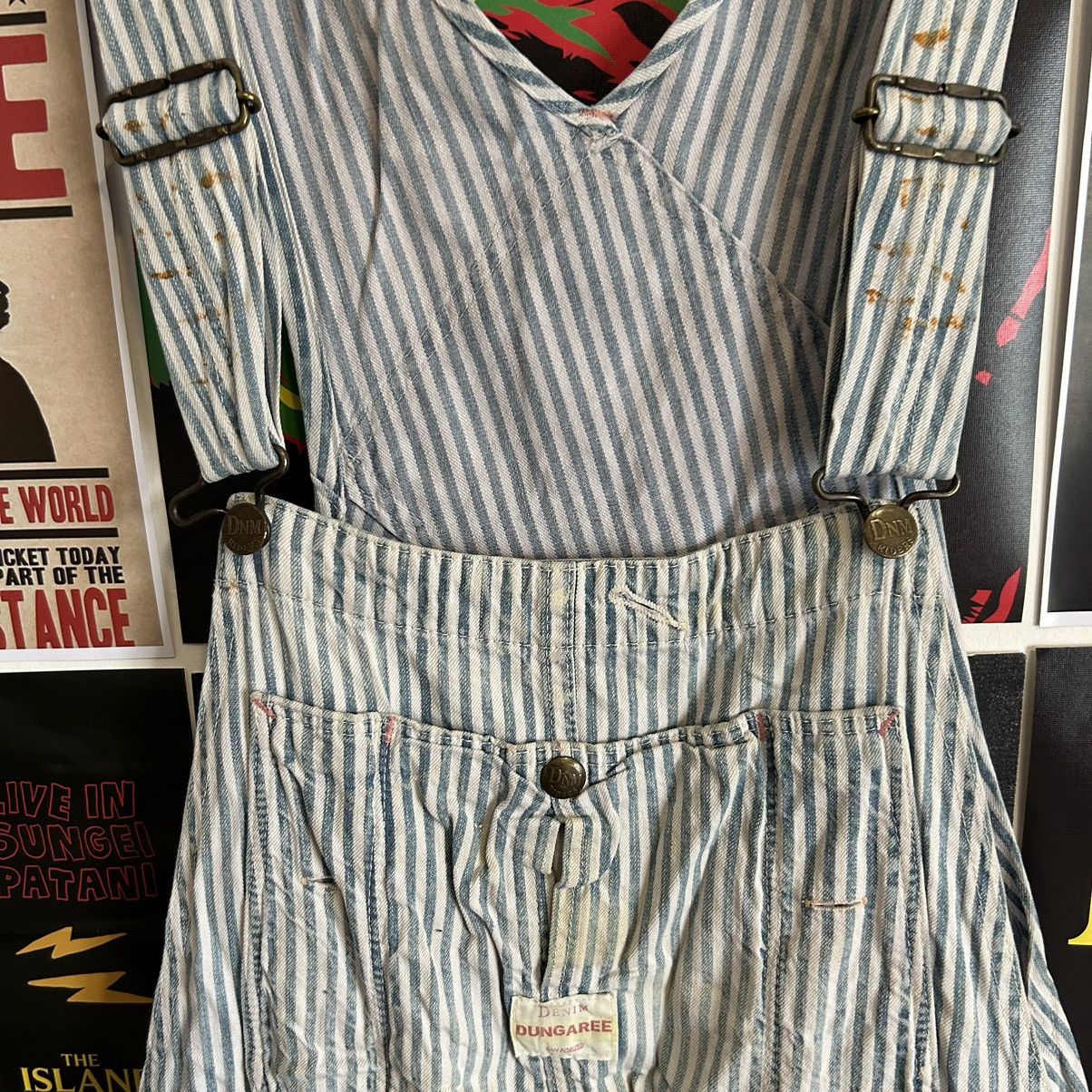 Vintage Vintage Denim & Dungaree Biker Stripe Overall Size US 36 / EU 52 - 13 Thumbnail