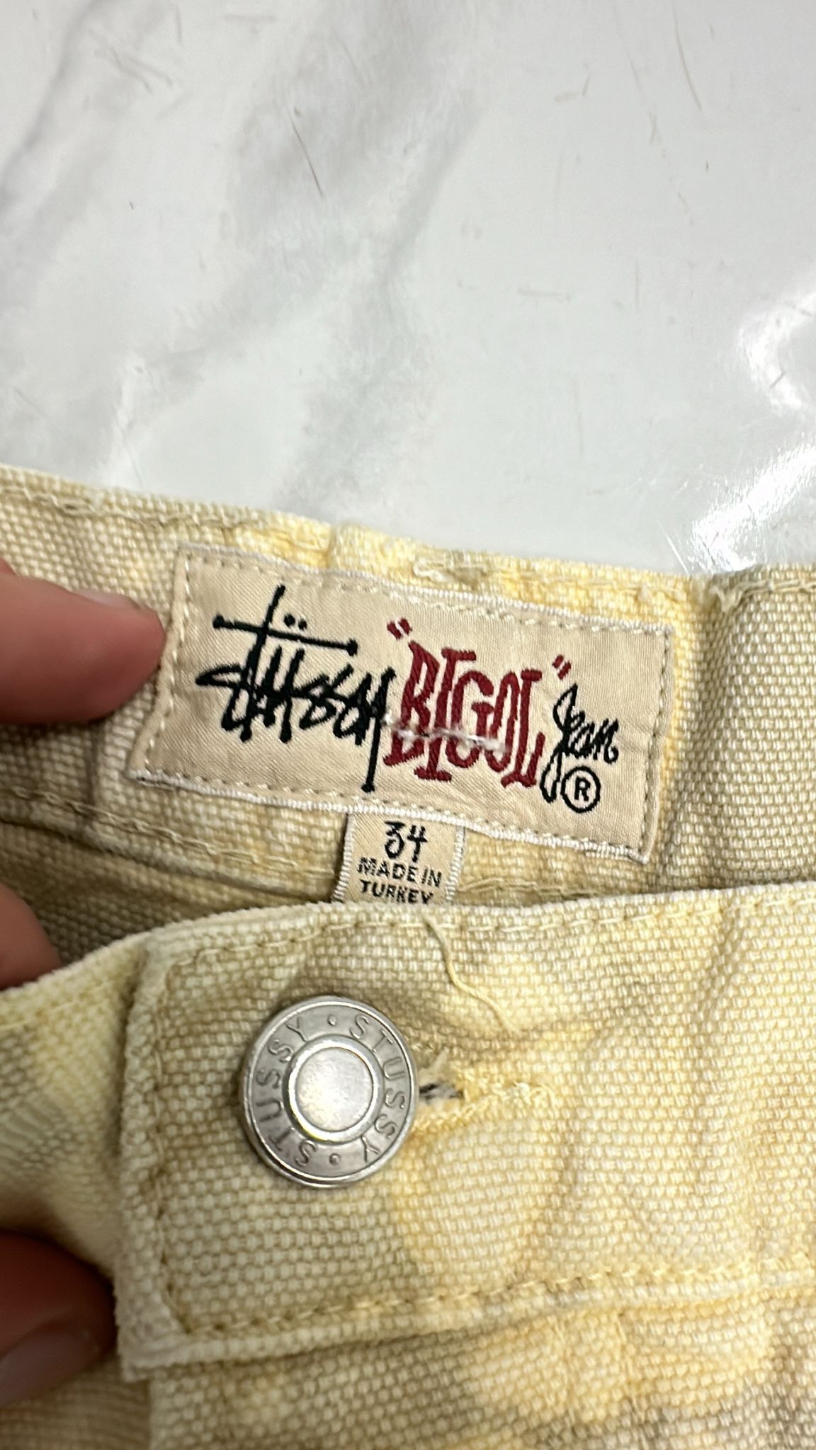 Stussy × Vintage Stussy Big Ol’ Jeans Distressed Canvas Size 34 Size US 34 / EU 50 - 4 Thumbnail