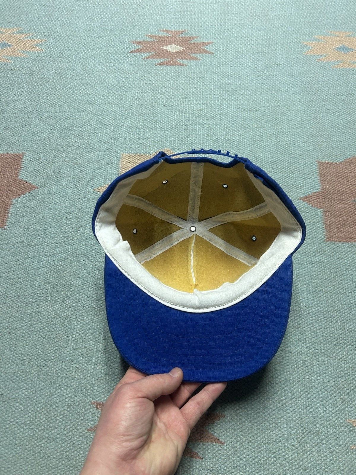 Vintage Vtg SnapBack hat Libra Associates Lebanon Oregon blue white Size ONE SIZE - 5 Thumbnail