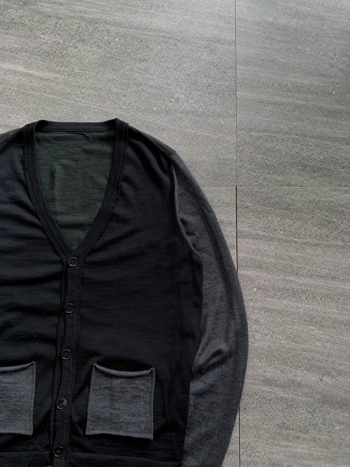 Maison Margiela FREE TAX! Two Tone Double Pocket Cardigan Size US M / EU 48-50 / 2 - 3 Thumbnail