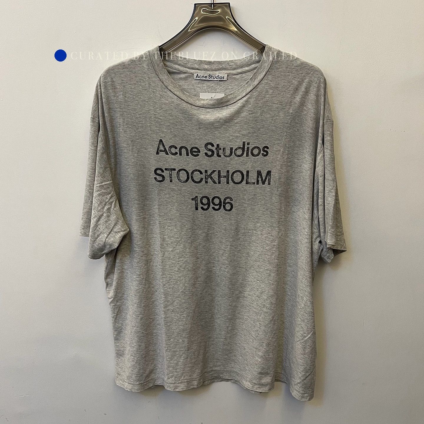 Acne Studios Short Sleeve Gray T-Shirt with Iconic Graphic Size US L / EU 52-54 / 3 - 1 Thumbnail