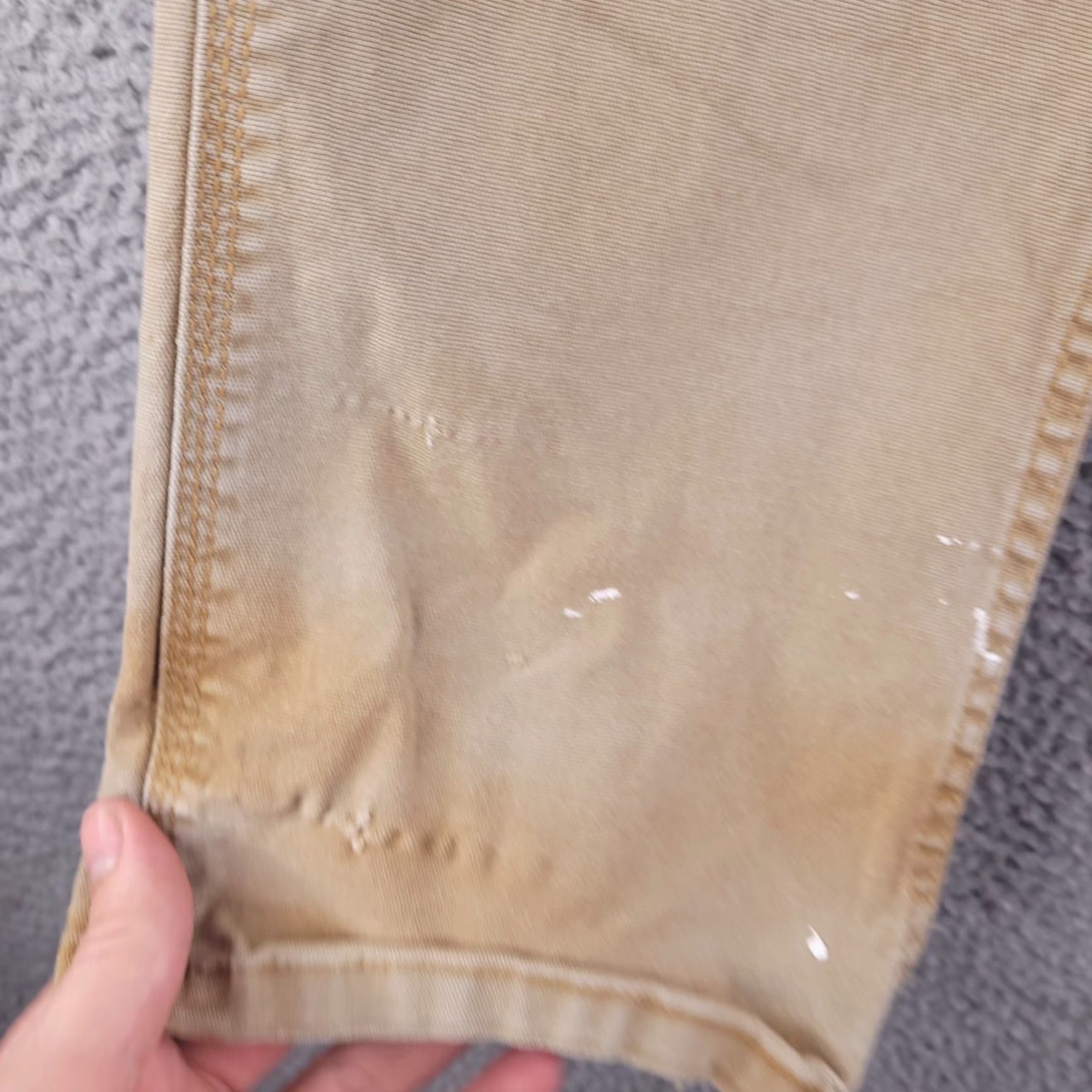 Vintage Ridgecut Toughwear Pants Mens 34x29 Slim Fit Brown Khakis Distressed Canvas Vintage No (adjust to fit rules) Size US 32 / EU 48 - 6 Thumbnail