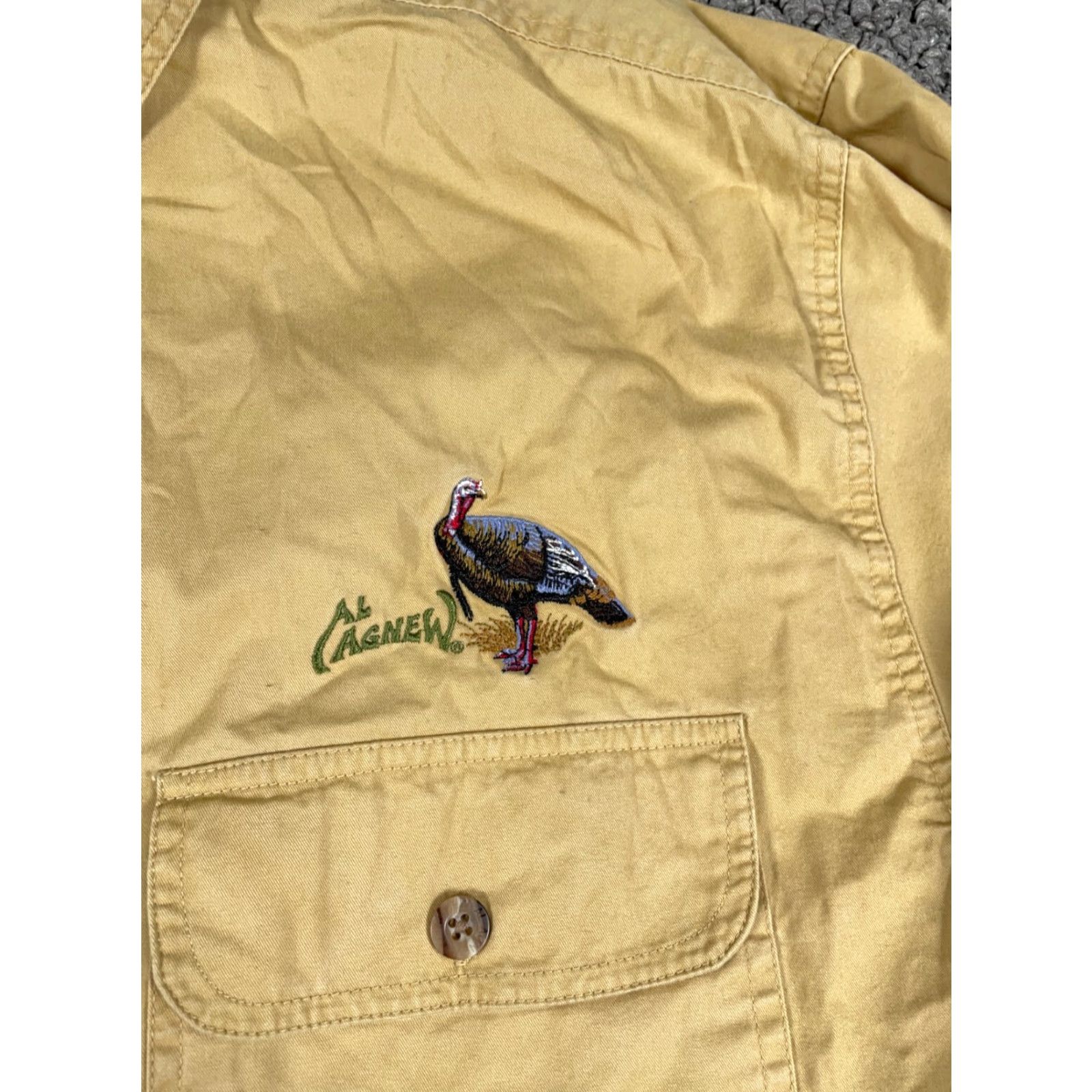 Vintage VINTAGE Bluewater Al Agnew Deer Embroidered Shirt Men XL Beige Twill Button-Up Collared 90s Outdoors Size US XL / EU 56 / 4 - 4 Thumbnail