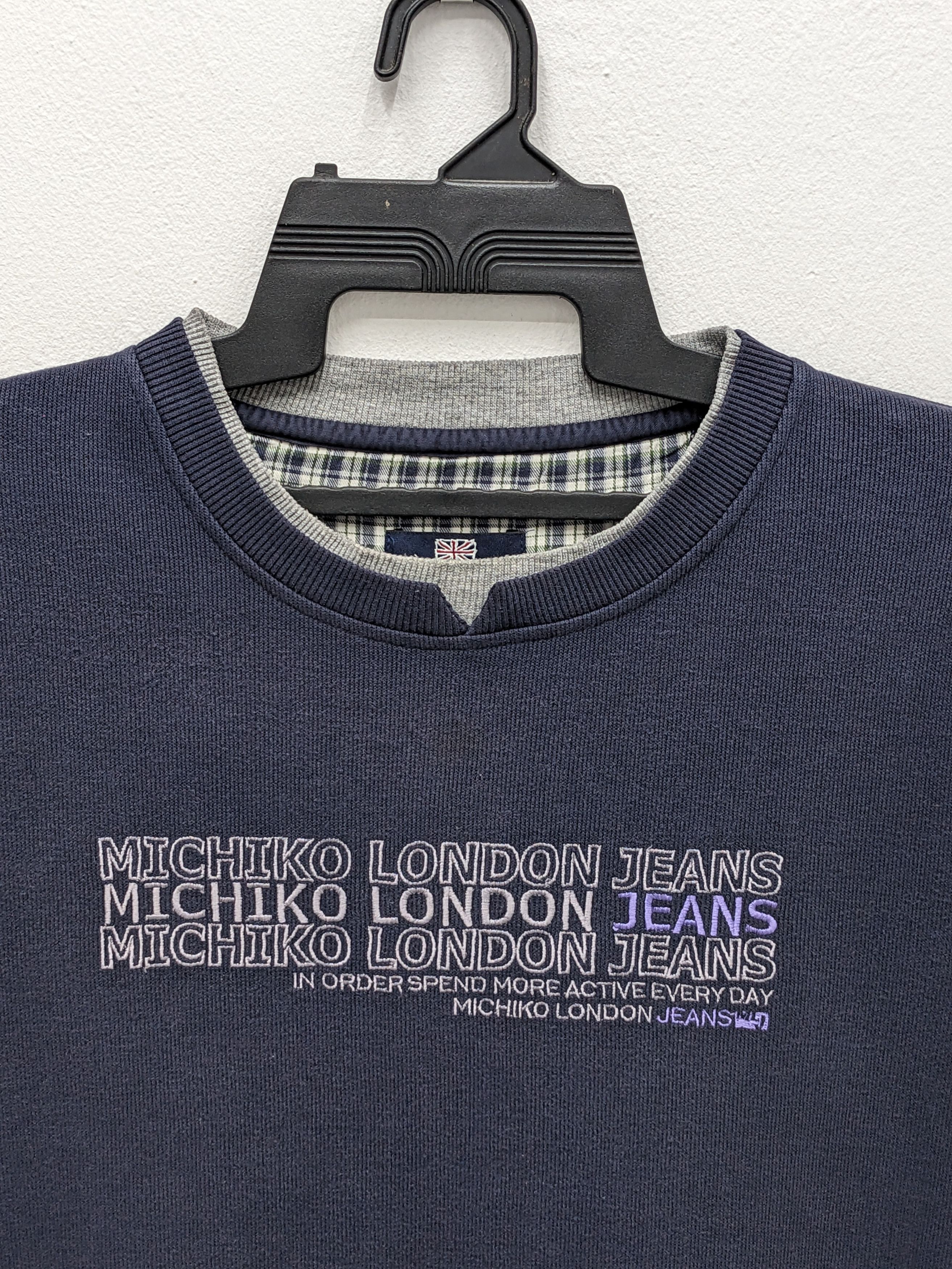 Michiko Koshino London JAPANESE BRAND MICHIKO KOSHINO LONDON JEANS SWEATSHIRT Size US XL / EU 56 / 4 - 3 Thumbnail