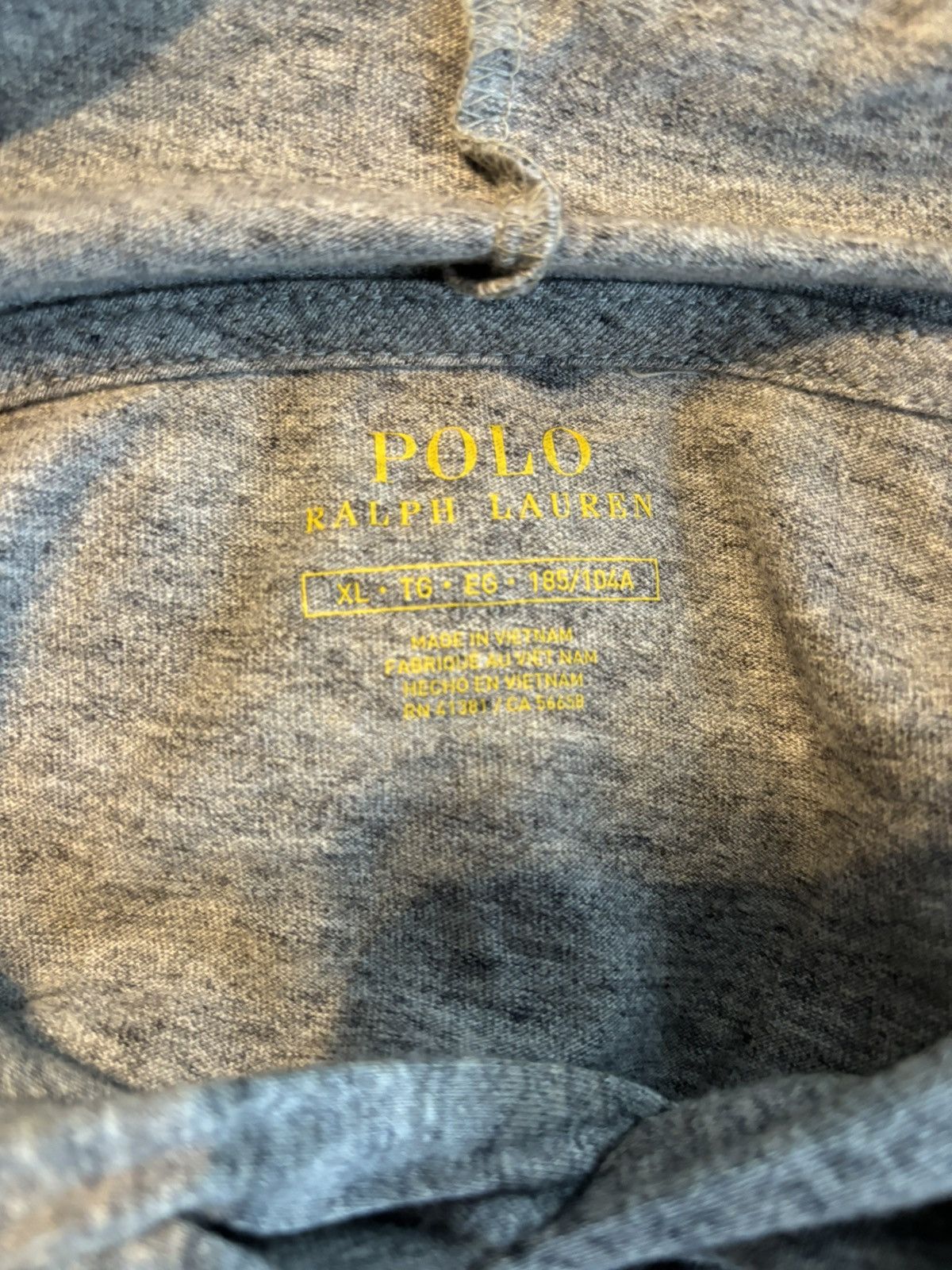 Polo Ralph Lauren Gray Hoodie Size XL