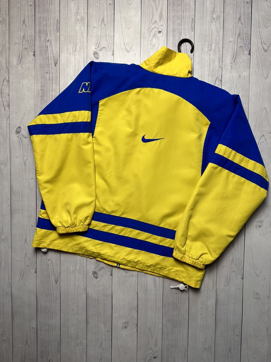 Nike × Vintage Vintage Nike track jacket size S Yellow/ Blue swoosh logo Size US S / EU 44-46 / 1 - 2 Thumbnail