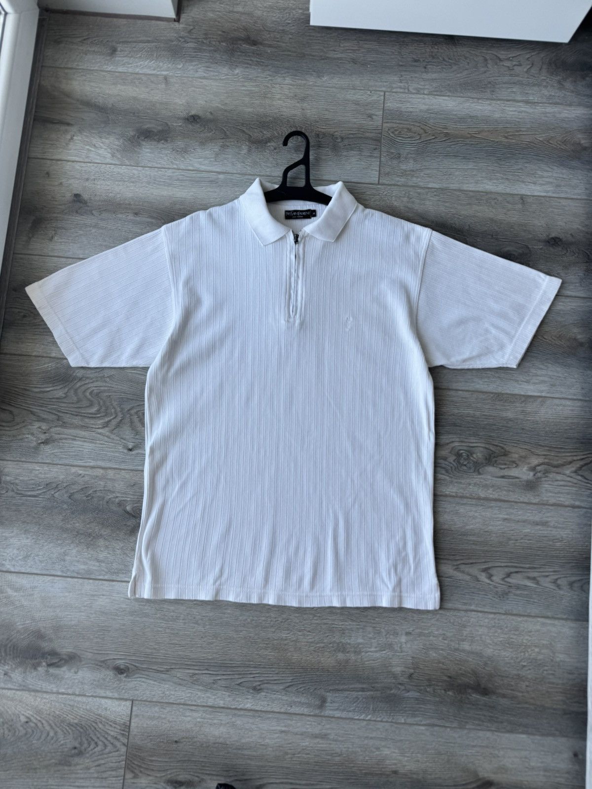 Yves Saint Laurent Vintage YSL Luxury Men's Zip Polo Size US M / EU 48-50 / 2 - 1 Thumbnail