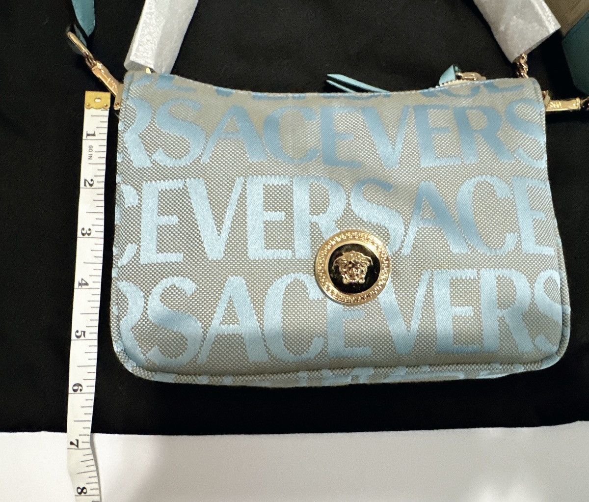 Versace Versace Logo Convertible Crossbody Bag – Retail $1630 Size ONE SIZE - 9 Thumbnail