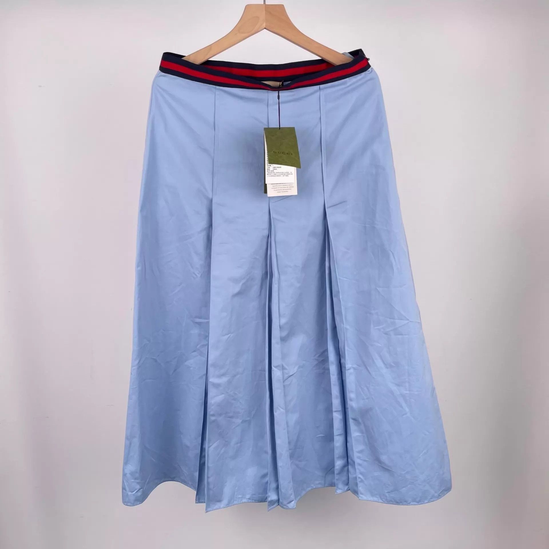 Gucci Gucci Cotton Blend Blue Skirt 42 Size 28" / US 6 / IT 42 - 1 Thumbnail