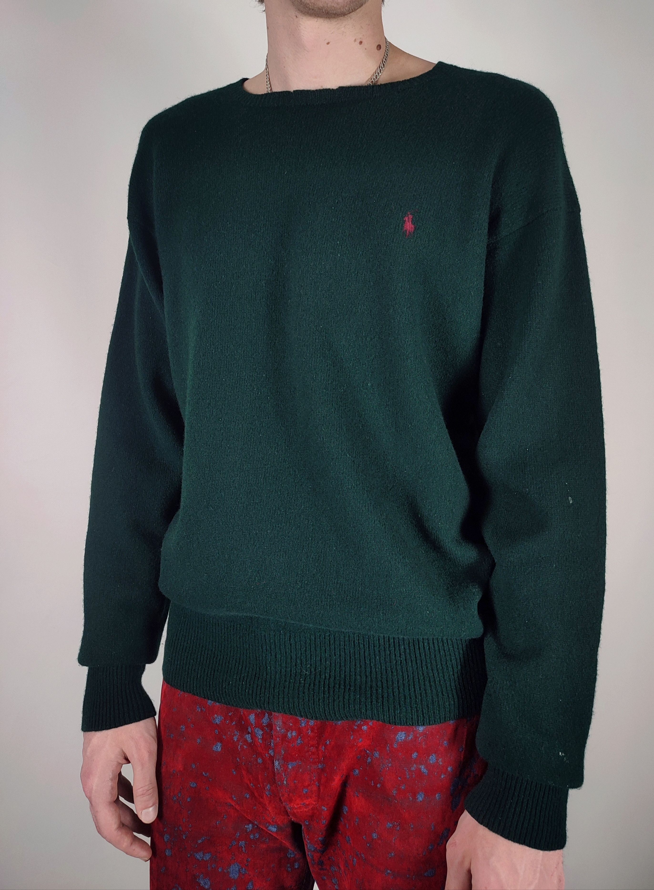 Polo Ralph Lauren Vintage Polo Ralph Lambswool Paint Soft Sweater Size US L / EU 52-54 / 3 - 6 Thumbnail