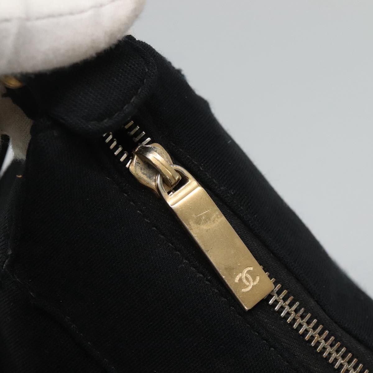 Chanel CHANEL Choco Bar Line Shoulder Bag Canvas Black CC Size ONE SIZE - 14 Thumbnail