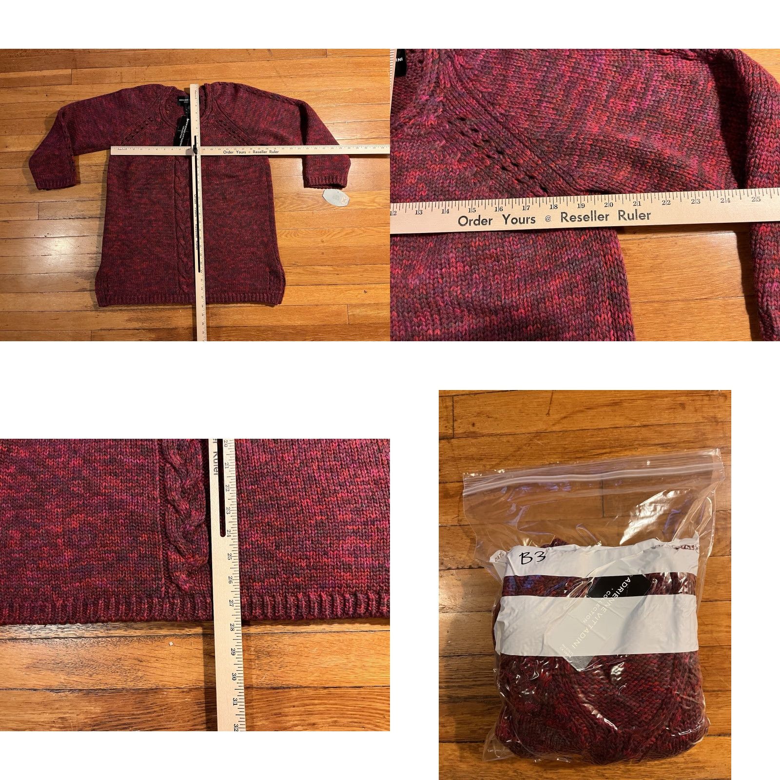 Vintage VINTAGE Adrienne Vittadini Collection Sweater Women’s Medium Red 90s Size M / US 6-8 / IT 42-44 - 8 Thumbnail
