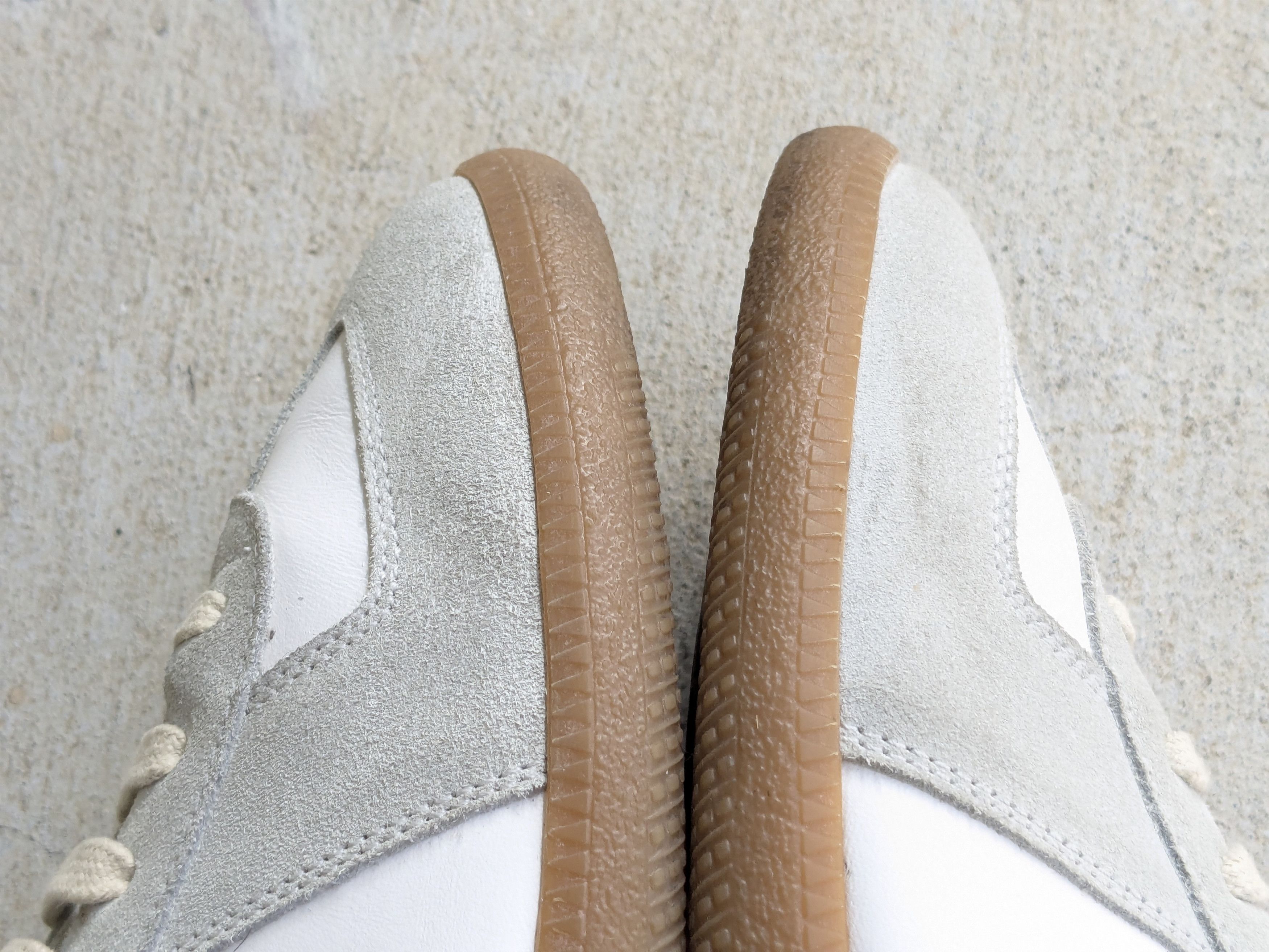 Maison Margiela Maison Margiela GAT White Gray 12 45 High Suede Leather Size US 12 / EU 45 - 8 Thumbnail