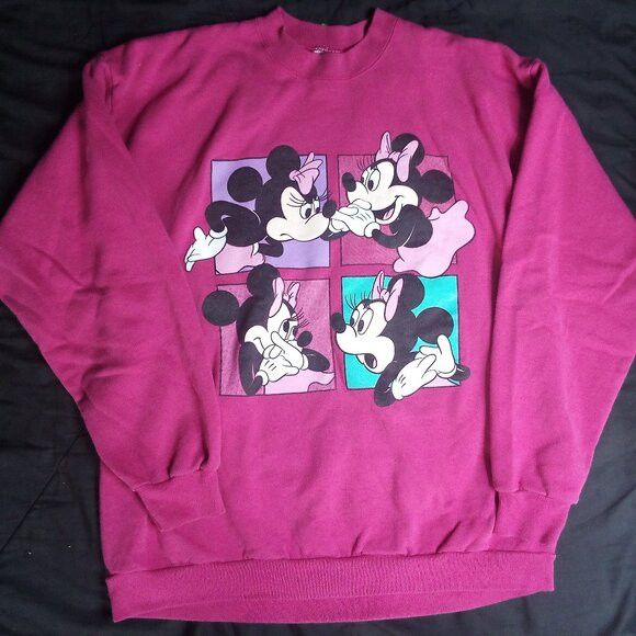 Disney Vintage Disney Minnie Mouse Crewneck Sweatshirt Size US XL / EU 56 / 4 - 2 Thumbnail