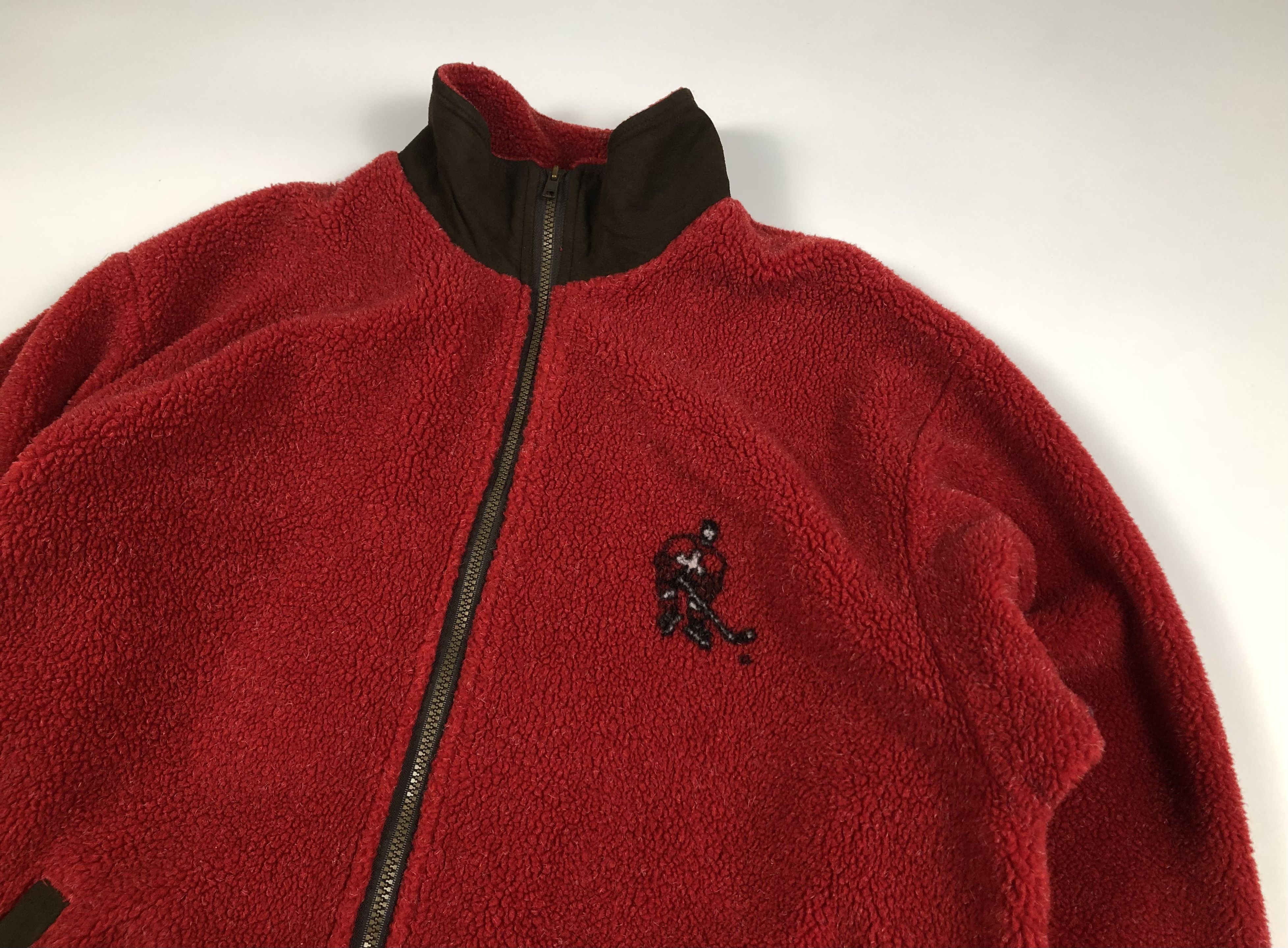 Vintage Marc Tetro Canada Hockey Art Vintage Fleece Size US L / EU 52-54 / 3 - 3 Thumbnail
