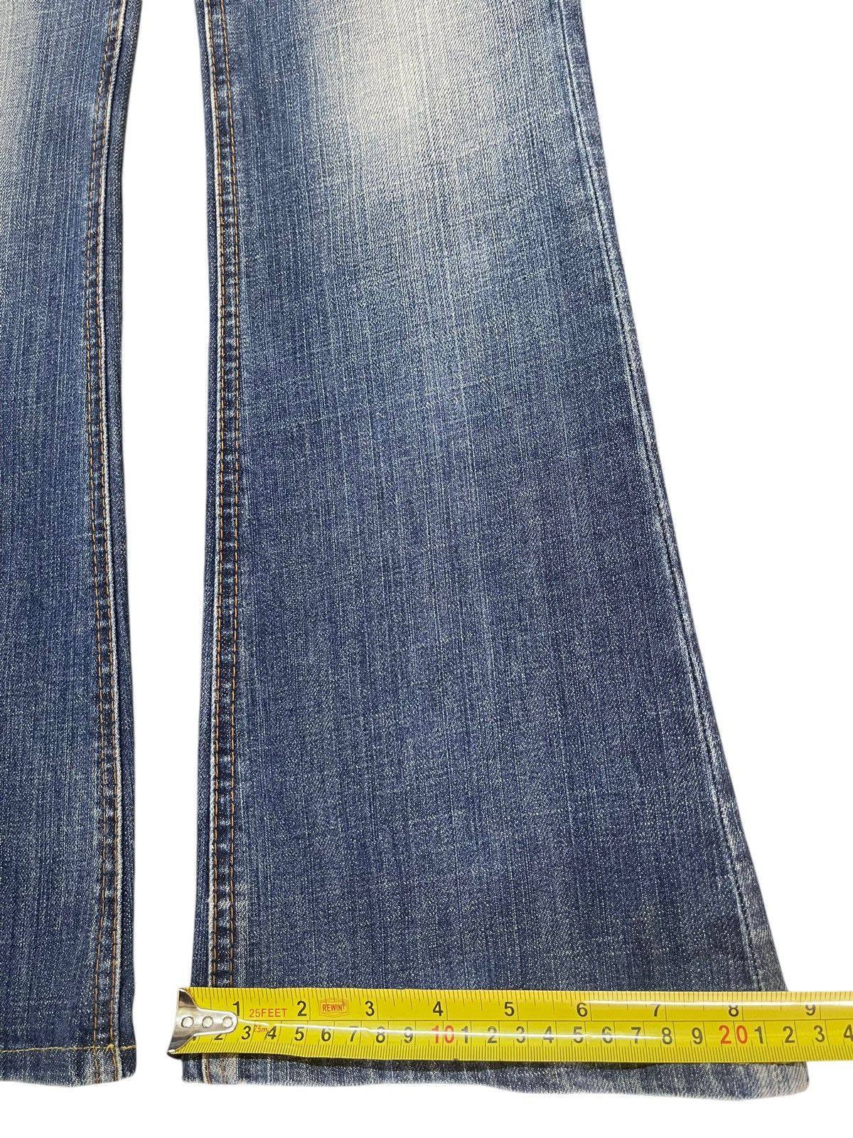 14th Addiction Vintage Japanese Brand Blue Faded Wash Style Flare Jeans Size US 28 / EU 44 - 16 Thumbnail