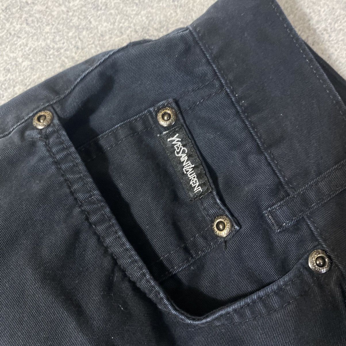 Yves Saint Laurent Black YSL Jeans Pants Yves Saint Laurent Jeans Size US 30 / EU 46 - 9 Thumbnail