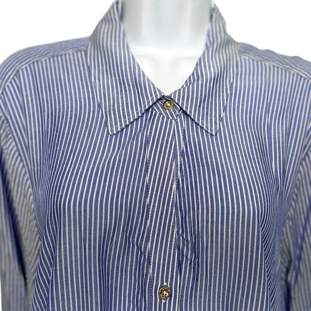 Jones New York Jones New York Signature Striped Button-Up Shirt/US2X Size XXL / US 16-18 / IT 52-54 - 2 Thumbnail