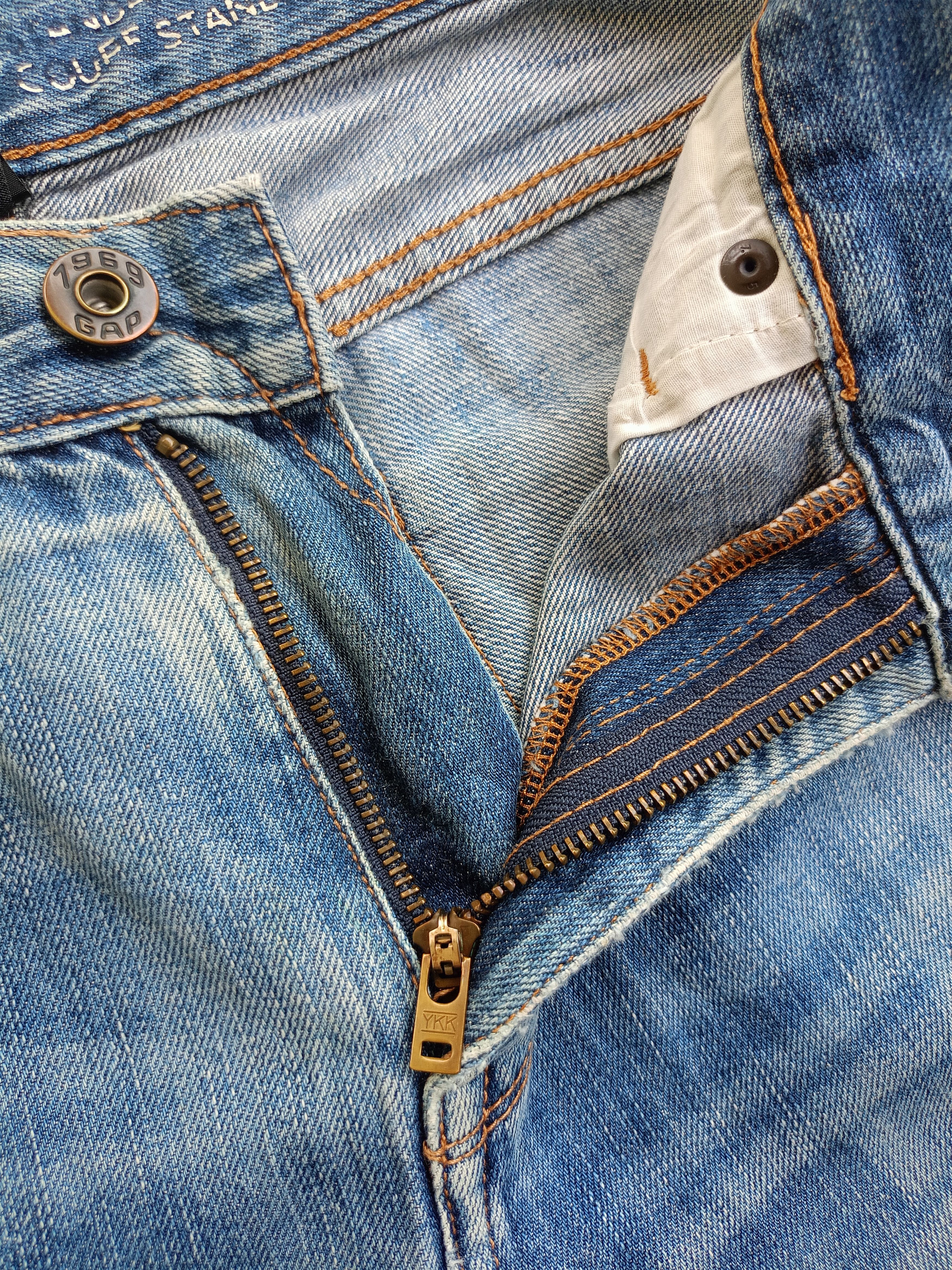 Gap × Vintage GAP 1969 Distressed Vintage Streetwear Men's Jean Size US 31 - 9 Thumbnail