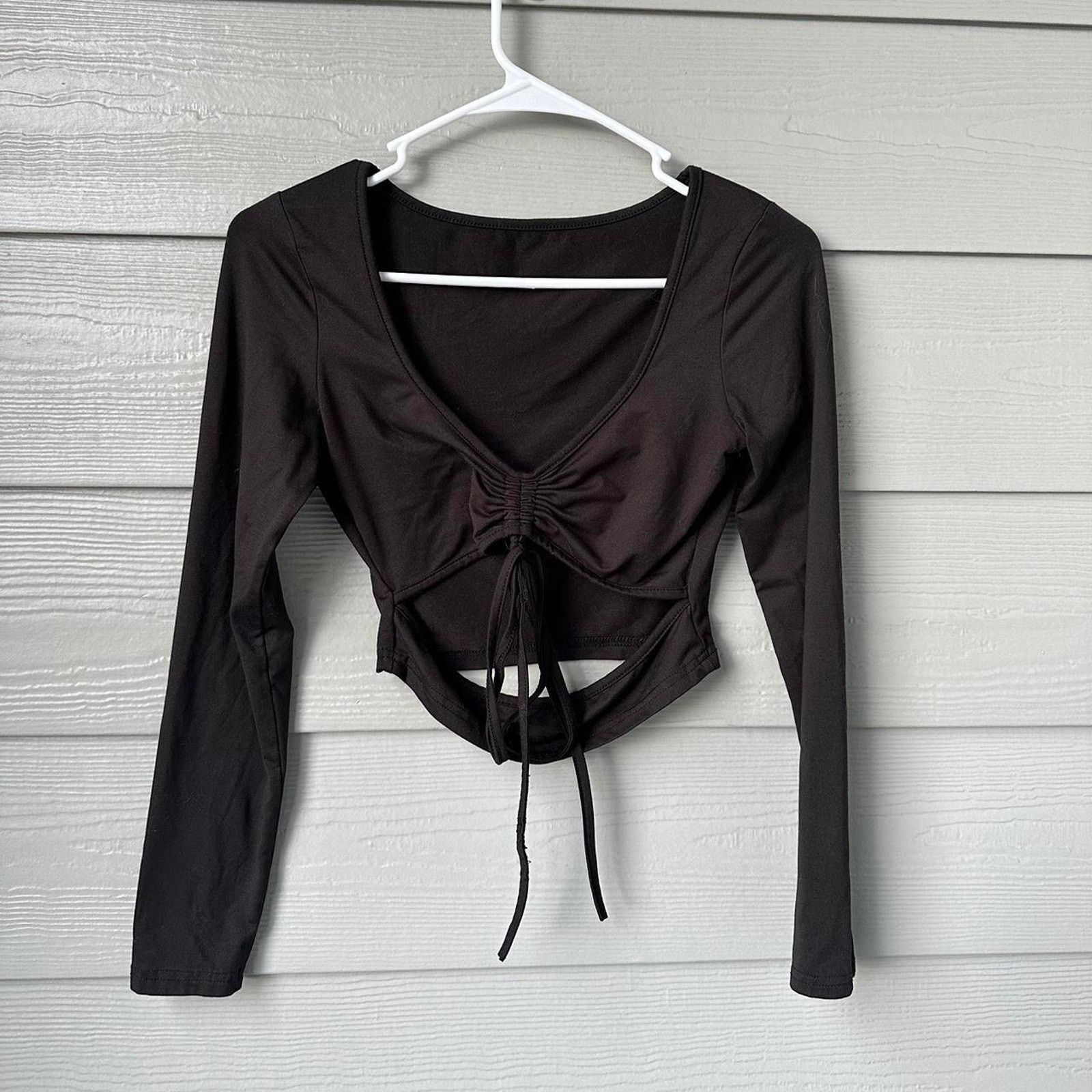 Other Black long sleeve crop top Size XS / US 0-2 / IT 36-38 - 1 Thumbnail