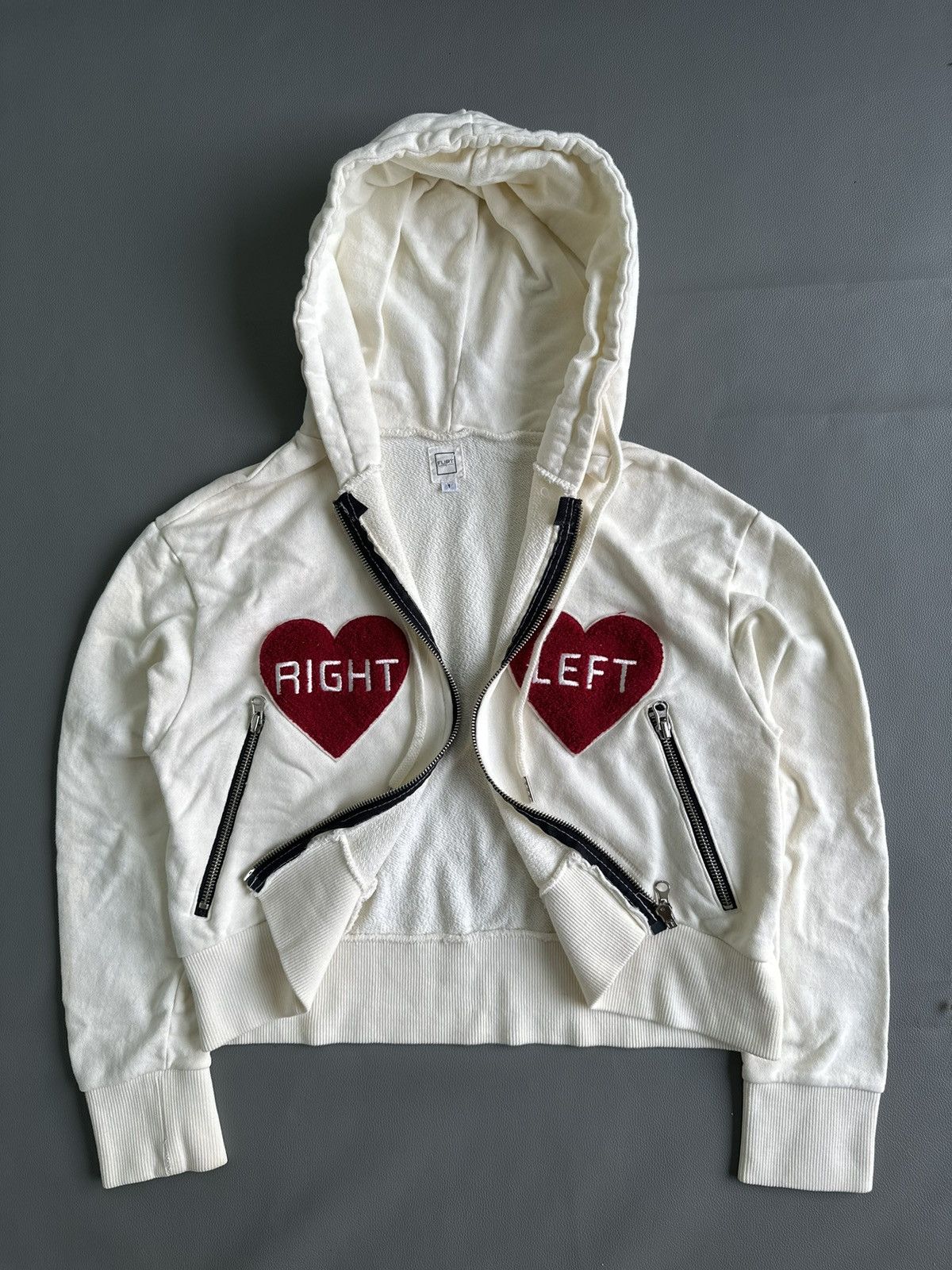 Le Grande Bleu (L.G.B.) FLIRT LOVE LEFT & RIGHT ZIP UP HOODIR IFSIX LGB STYLE Size M / US 6-8 / IT 42-44 - 5 Thumbnail