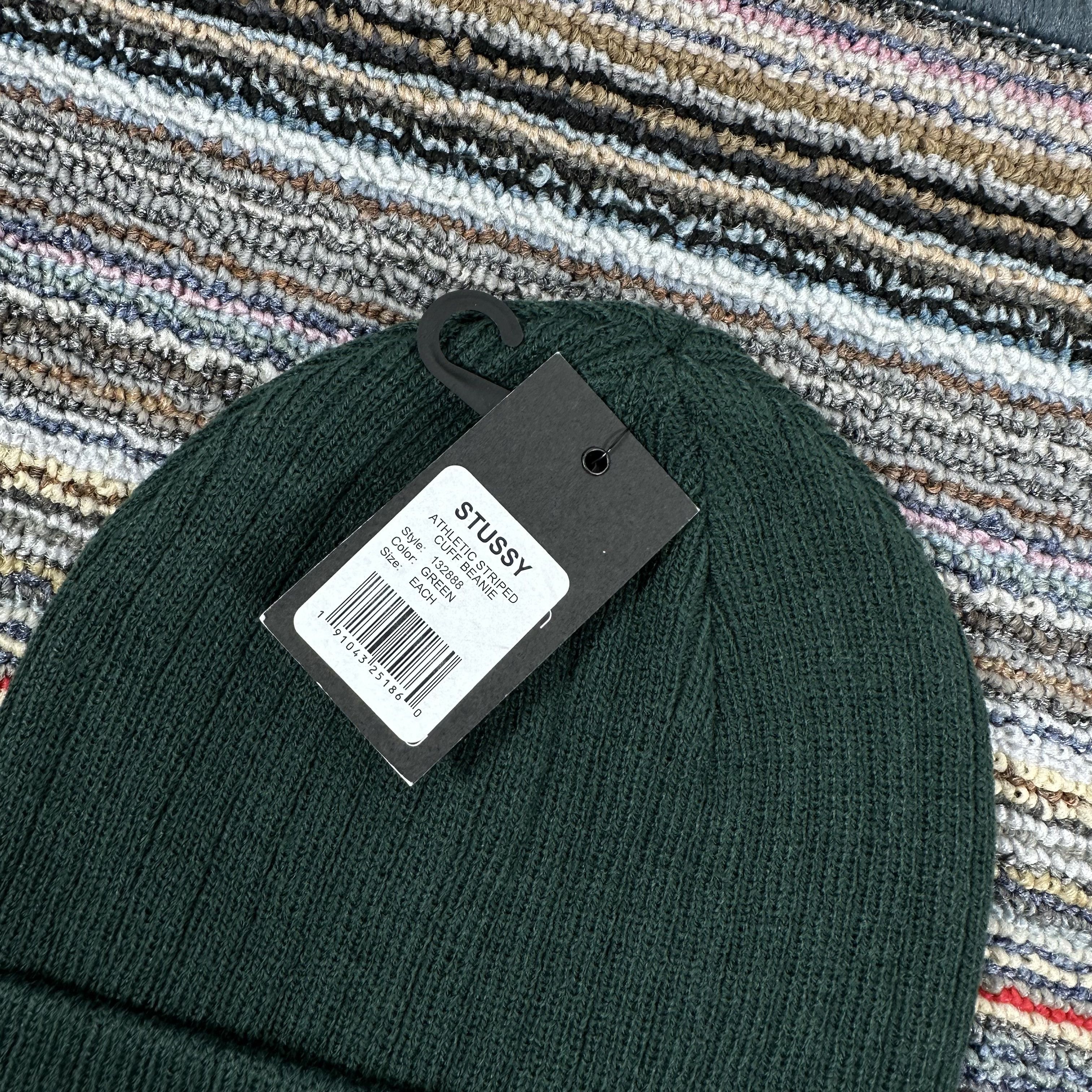 Stussy STUSSY BEANIE HAT STRIPED CUFF / GREEN Size ONE SIZE - 3 Thumbnail