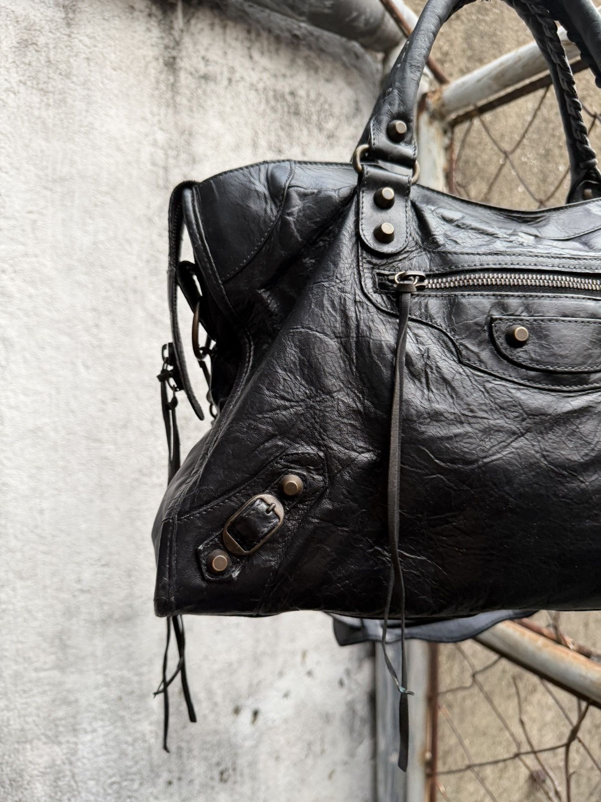 Balenciaga Balenciaga - 2000’s - Classic Motorcycle Le City Bag Black Size ONE SIZE - 5 Thumbnail