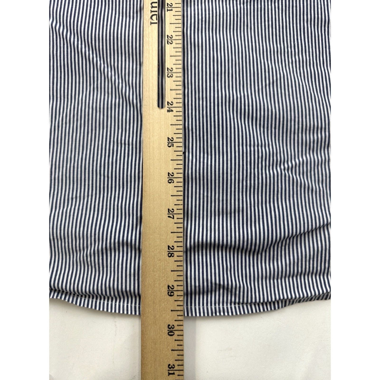 J.Crew J.Crew Shirt Mens 15.5-34 White Blue Striped Long Sleeve Button-Up Size US L / EU 52-54 / 3 - 5 Thumbnail