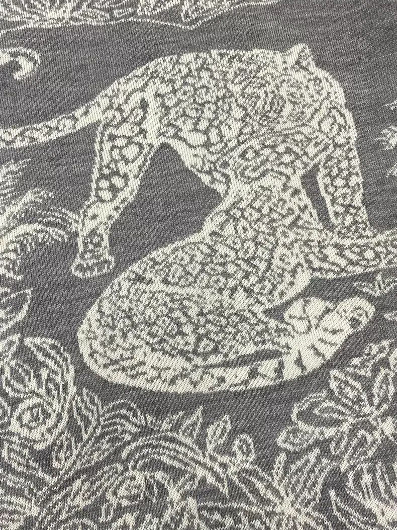 Hermes Hermes Grey Cashmere Printed Dress Size XS / US 0-2 / IT 36-38 - 2 Thumbnail