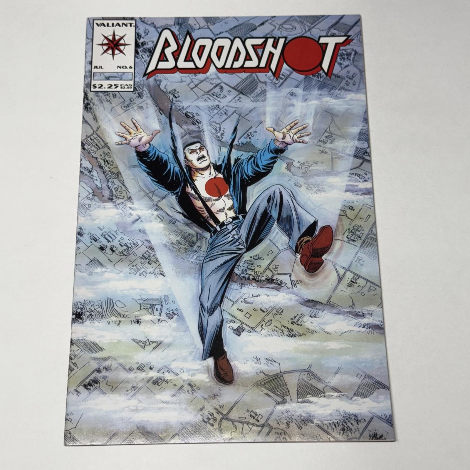 Designer VTG Valiant BLOODSHOT Vol. 1 #6 JUL 1993 GEM Grade Ready Size ONE SIZE - 2 Thumbnail