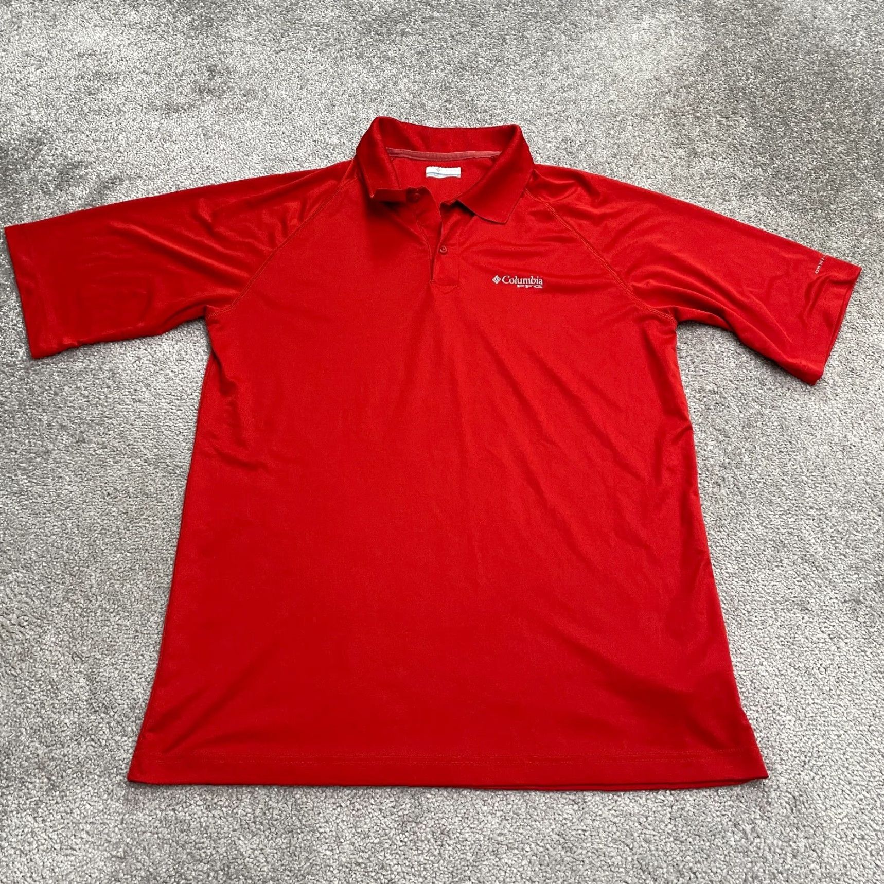 Vintage Columbia PFG Omni-Shade Terminal Tackle Polo Shirt Men Large Orange Short Sleeve Size US L / EU 52-54 / 3 - 2 Thumbnail