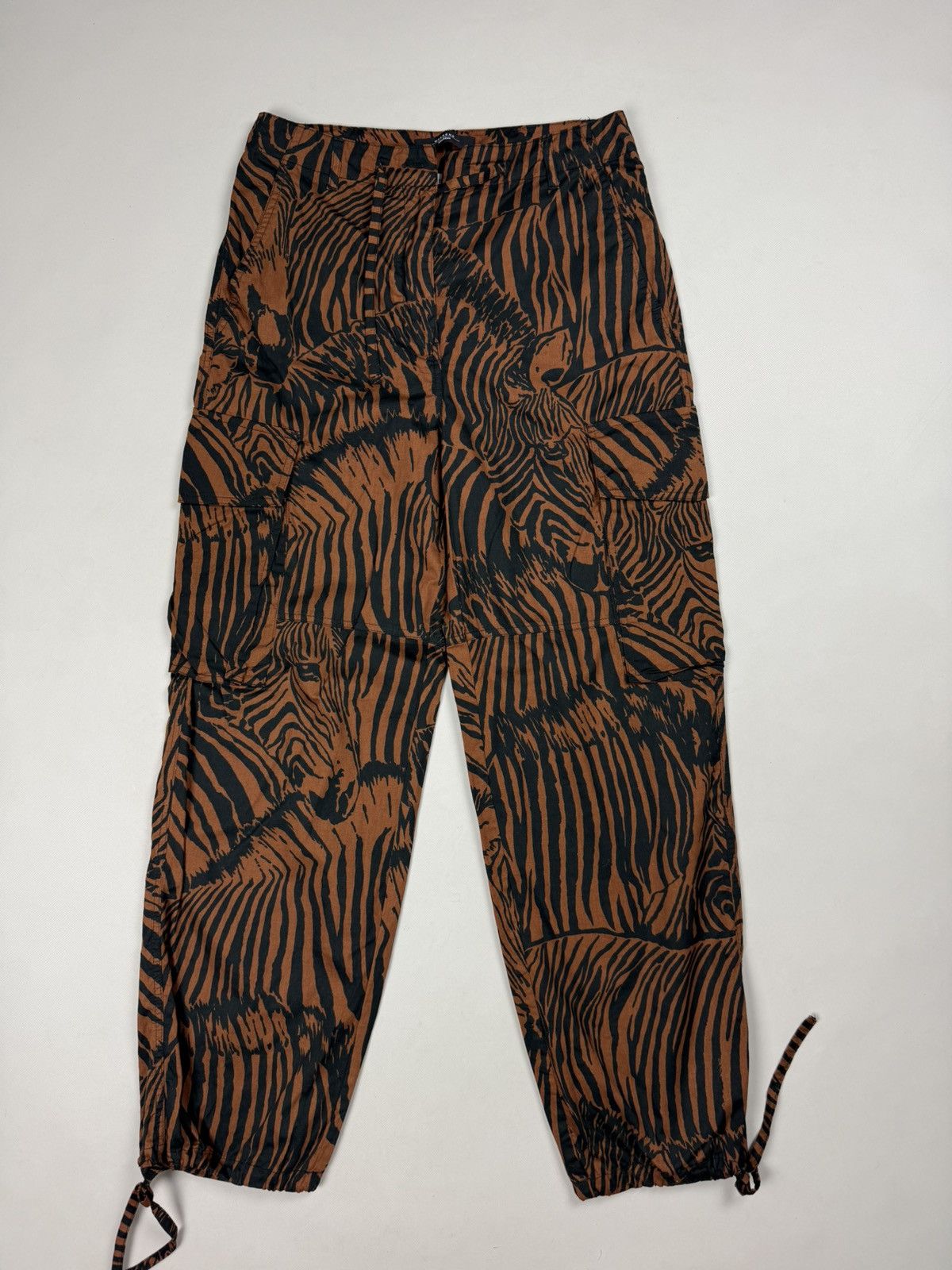 Weekend Max Mara Weekend Max Mara Ladies Zebra Pattern Cargo Pants Trousers Size 29" - 1 Thumbnail