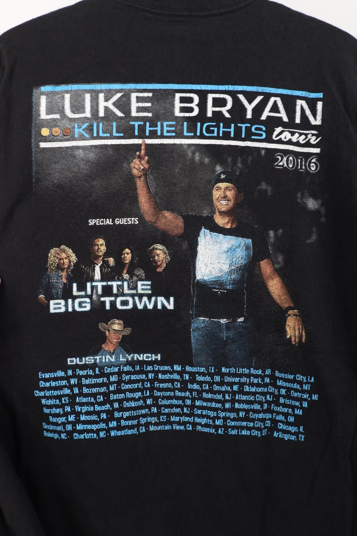Vintage Y2K The Lights Tour Luke Bryan Band T-Shirt Jack Daniels Size US XL / EU 56 / 4 - 9 Thumbnail