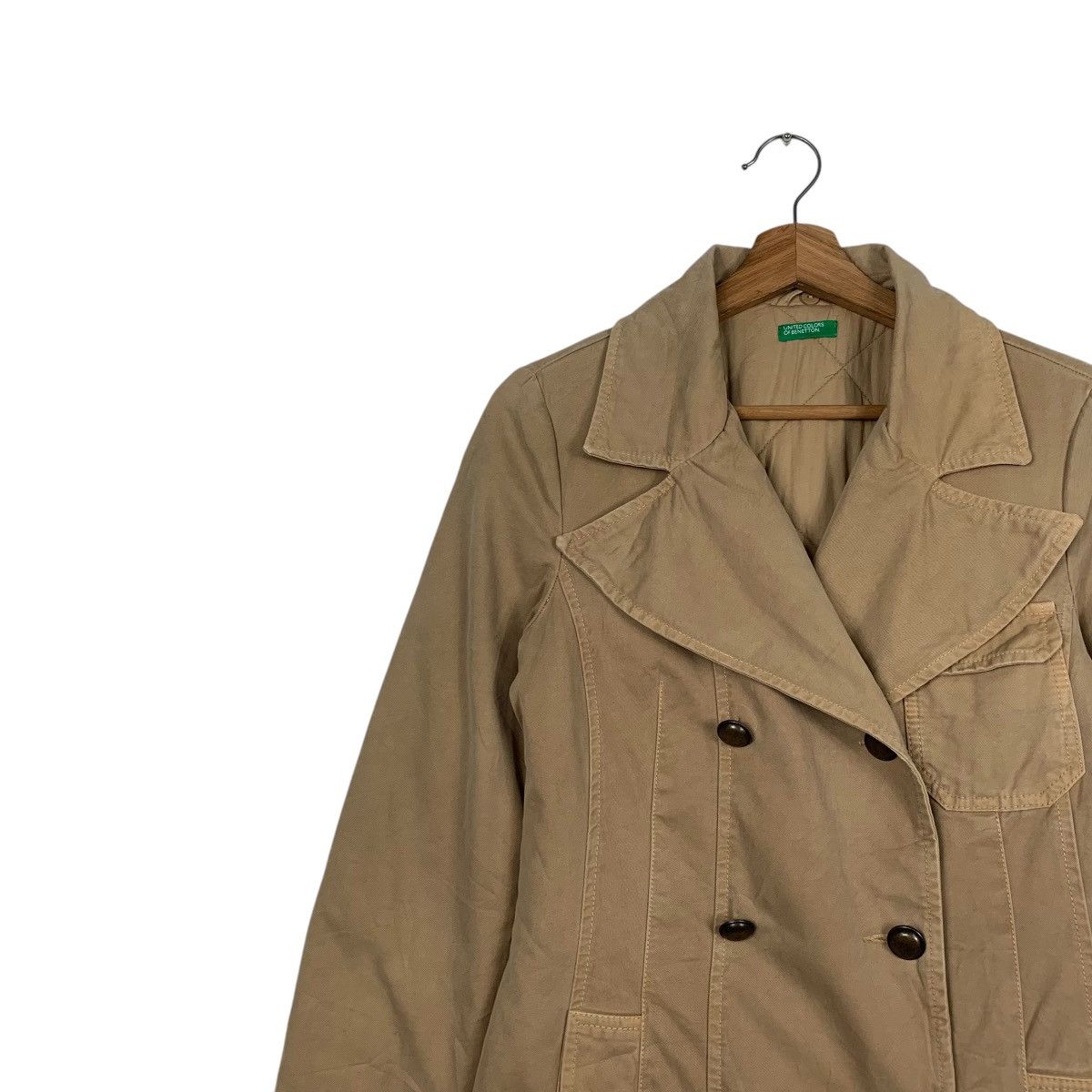 United Colors Of Benetton United Color Of Benetton Double Breasted Trench Coat Size M / US 6-8 / IT 42-44 - 7 Thumbnail