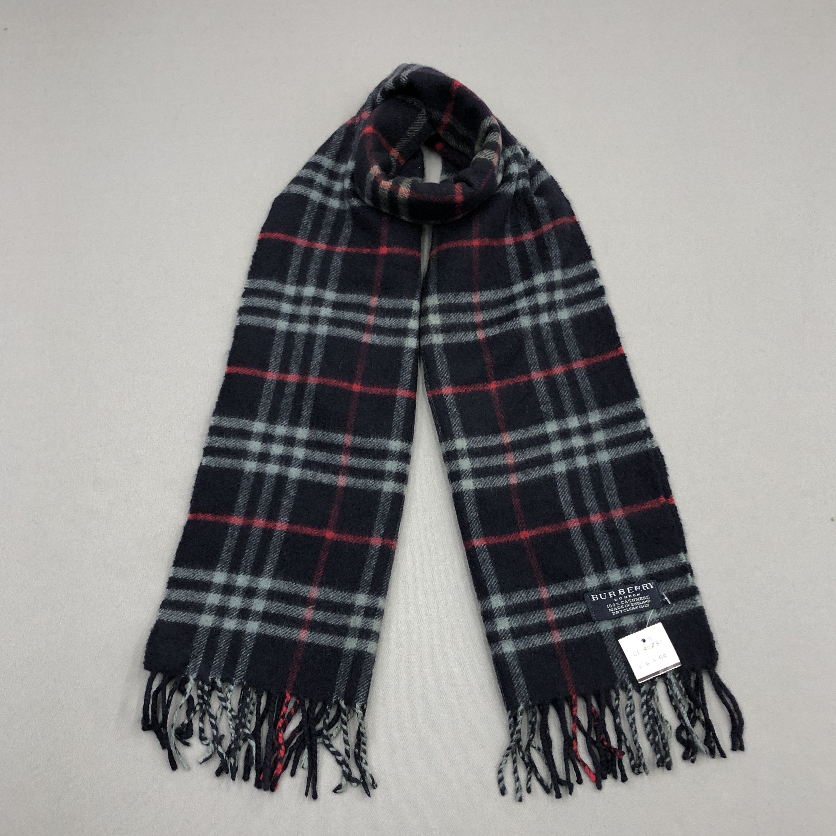 Burberry Vintage Burberry Scarf Muffler Wool Cashmere Scarves Size ONE SIZE - 1 Thumbnail