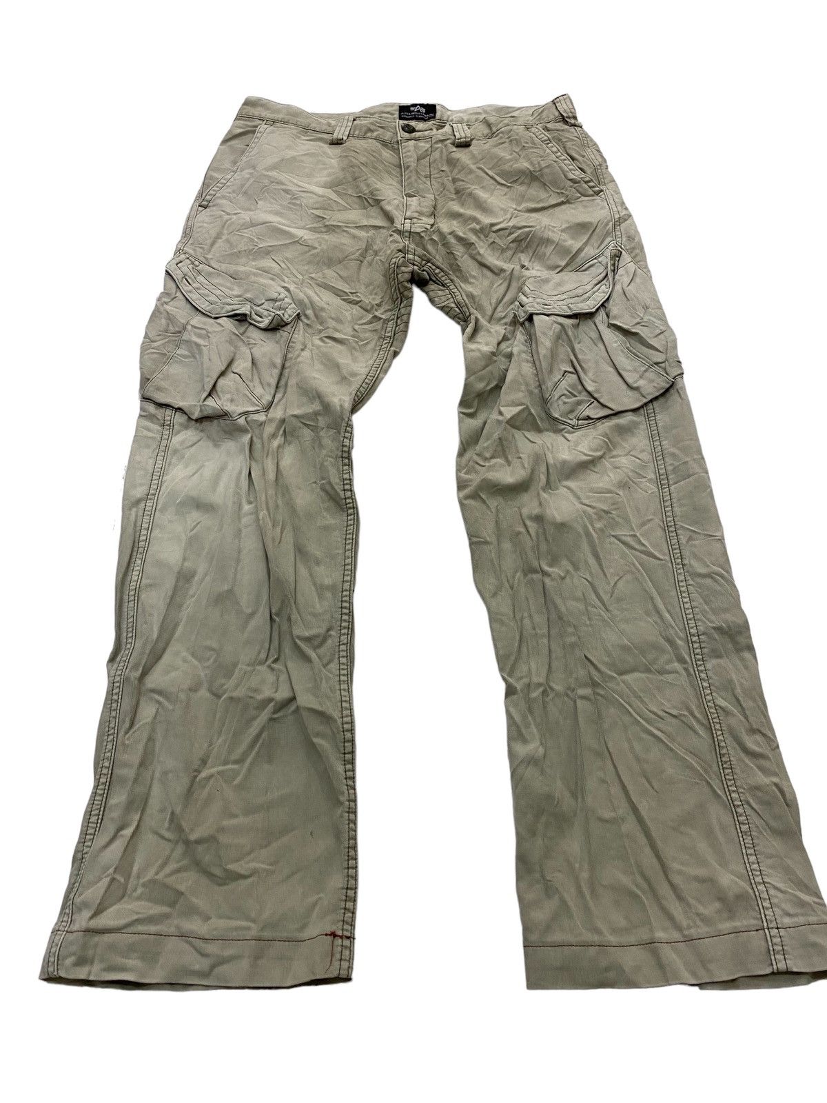 Alpha Industries × Vintage Vintage Alpha Industries Faded Cargo Pants Size US 34 / EU 50 - 4 Thumbnail