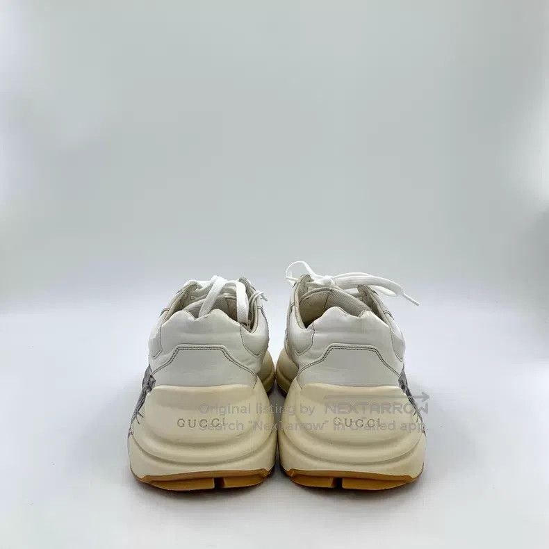 Gucci Gucci White tiger print lace-up casual flat dad shoes Size US 8 / EU 41 - 4 Thumbnail