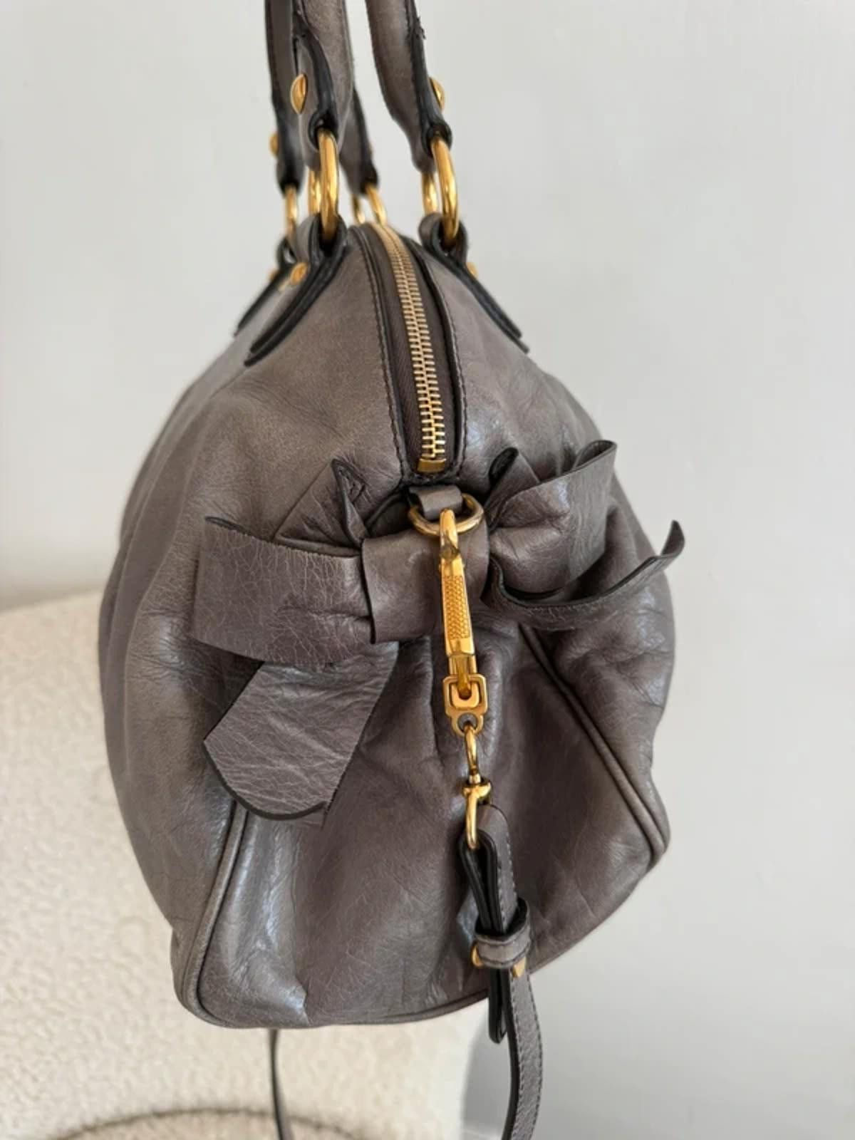 Miu Miu Miu Miu 2-Way Vitello Lux Bow Bag Size ONE SIZE - 9 Thumbnail