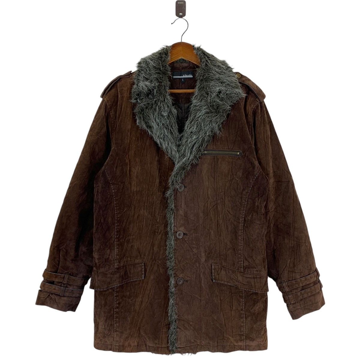 If Six Was Nine × In The Attic ⚡️⚡️ VINTAGE IN THE ATTICS FUR MINK DENIM JACKET Size US L / EU 52-54 / 3 - 1 Thumbnail