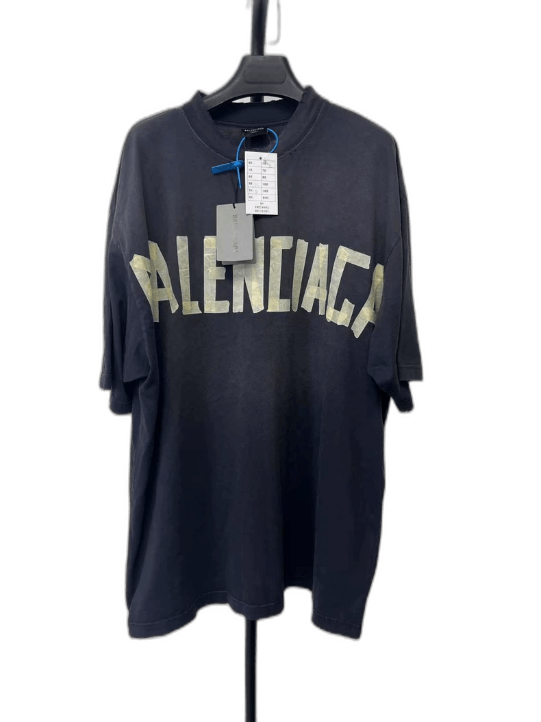 Balenciaga o1la1rc1a1024 Layered Sports T- Shirt Oversized