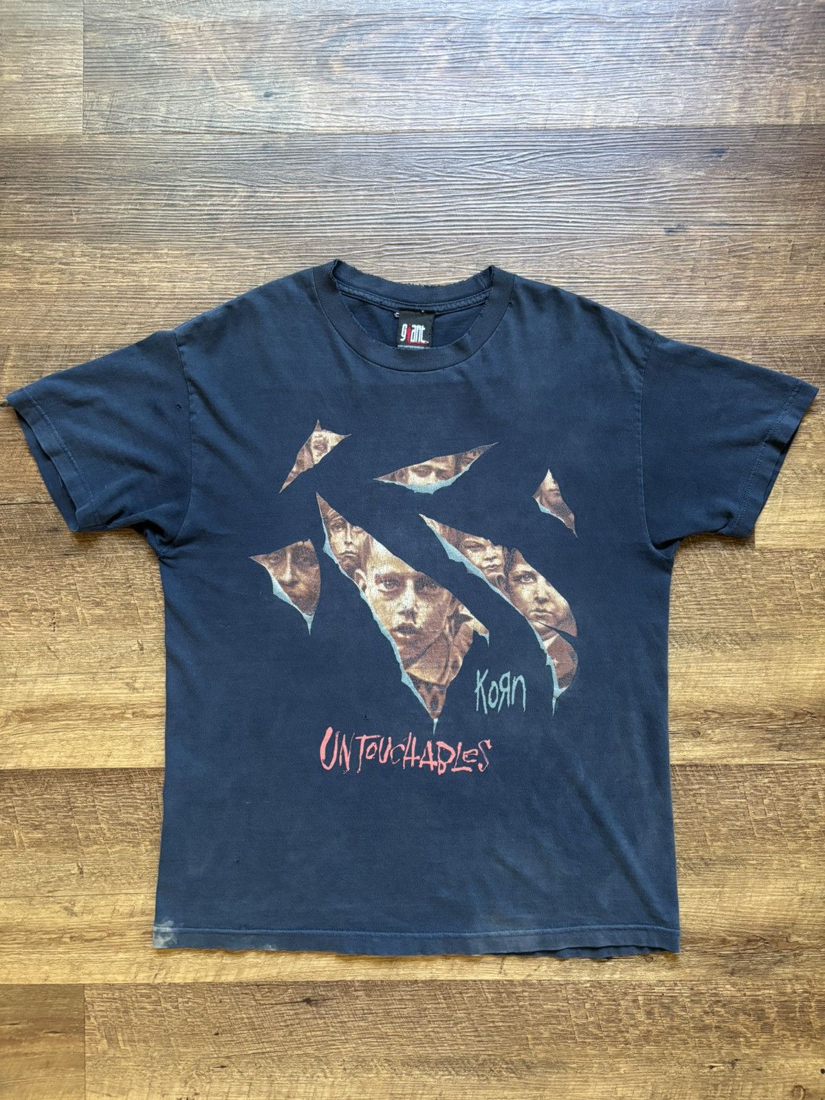 Band Tees 2002 vintage Korn untouchables metal rap band album promo Size US L / EU 52-54 / 3 - 1 Thumbnail