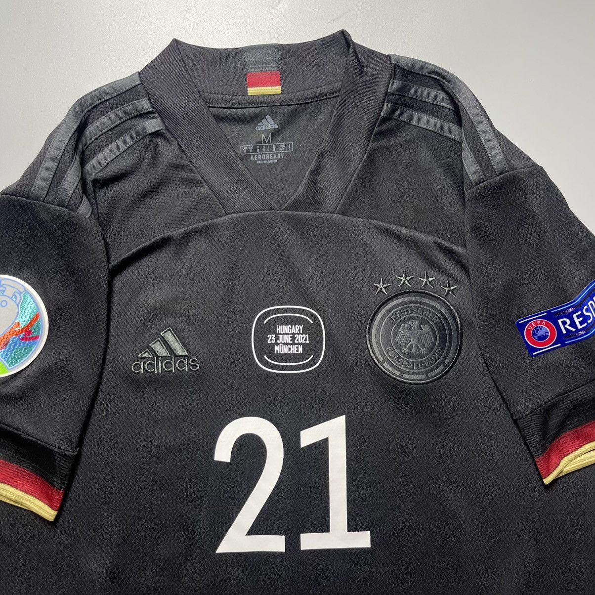 Adidas GERMANY ADIDAS 2020 EURO FOOTBALL AWAY JERSEY #21 GUNDOGAN Size US M / EU 48-50 / 2 - 4 Thumbnail