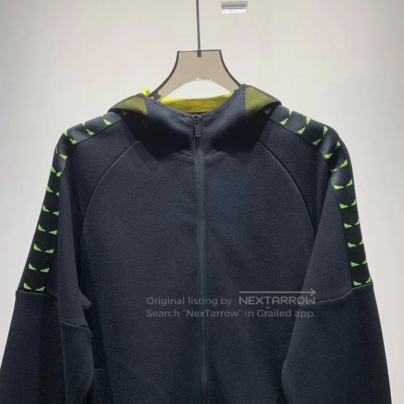 Fendi FENDI 23 Solid Hooded Zip Jacket. Size US XXL / EU 58 / 5 - 3 Thumbnail