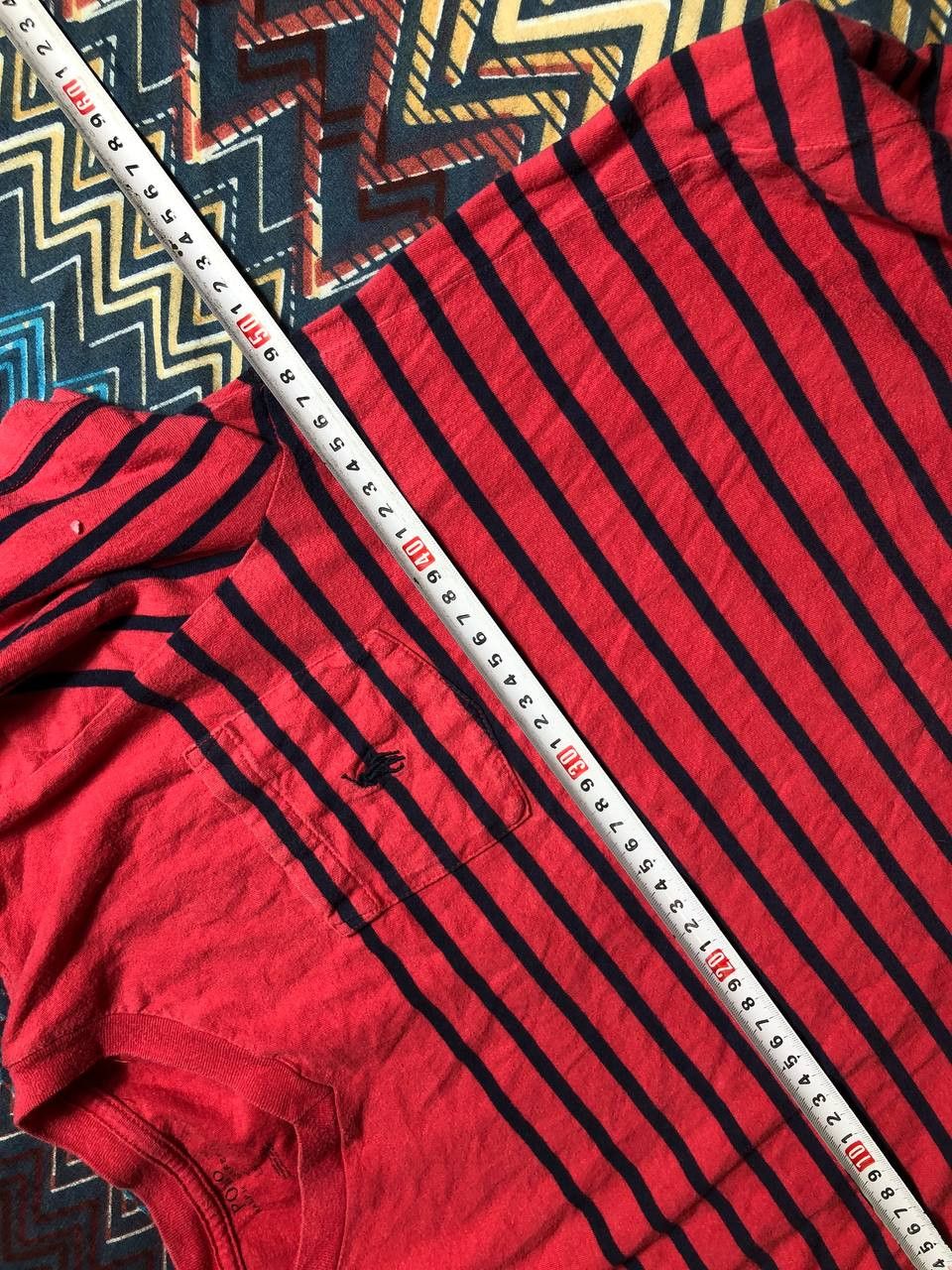 Polo Ralph Lauren × Vintage Vintage 90s Polo Ralph Lauren Cookie Multi Colour Stripe Tee Size US L / EU 52-54 / 3 - 7 Thumbnail