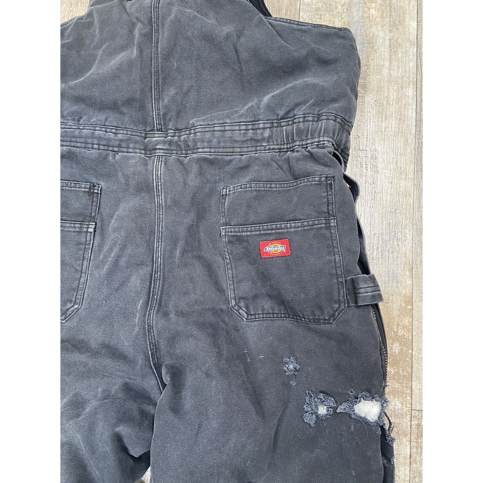 Dickies × Vintage Crazy Vintage Y2K Dickies Blasted Overalls 40x34 USA Size US 40 / EU 56 - 16 Thumbnail