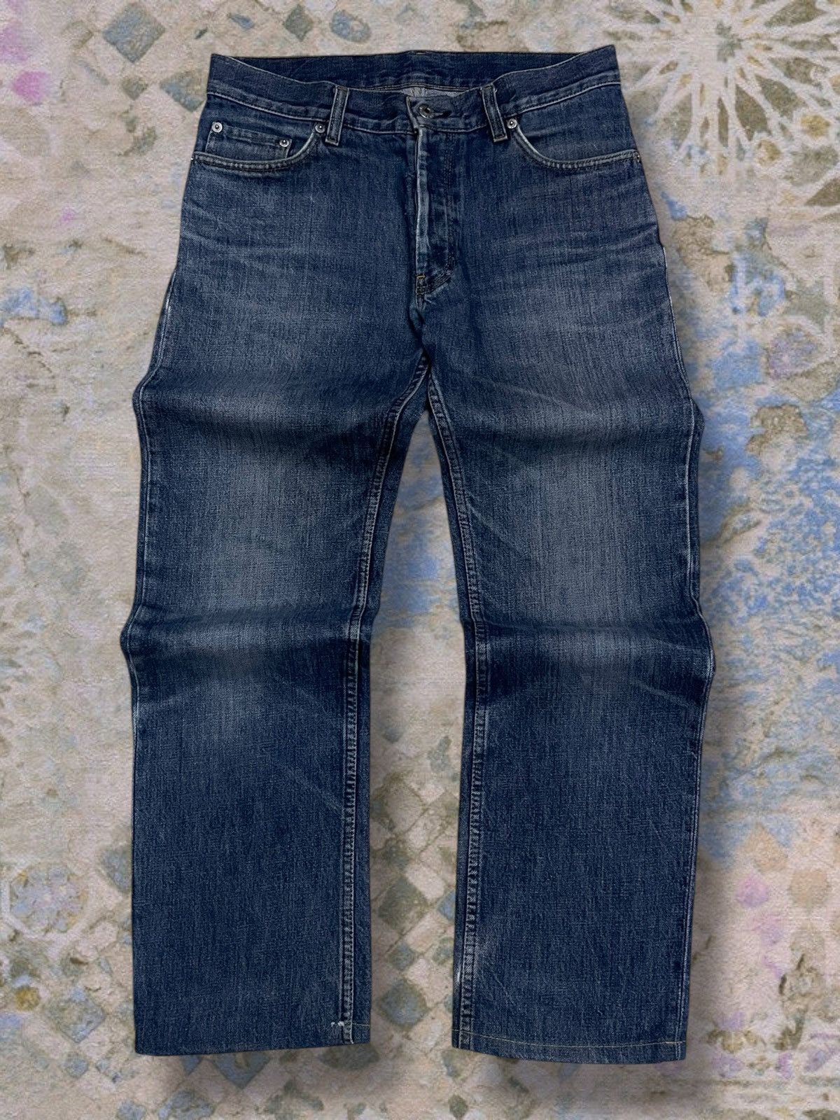 Helmut Lang Vintage Authentic Designer Helmut Lang 1998 Distressed Denim Size US 30 / EU 46 - 1 Thumbnail